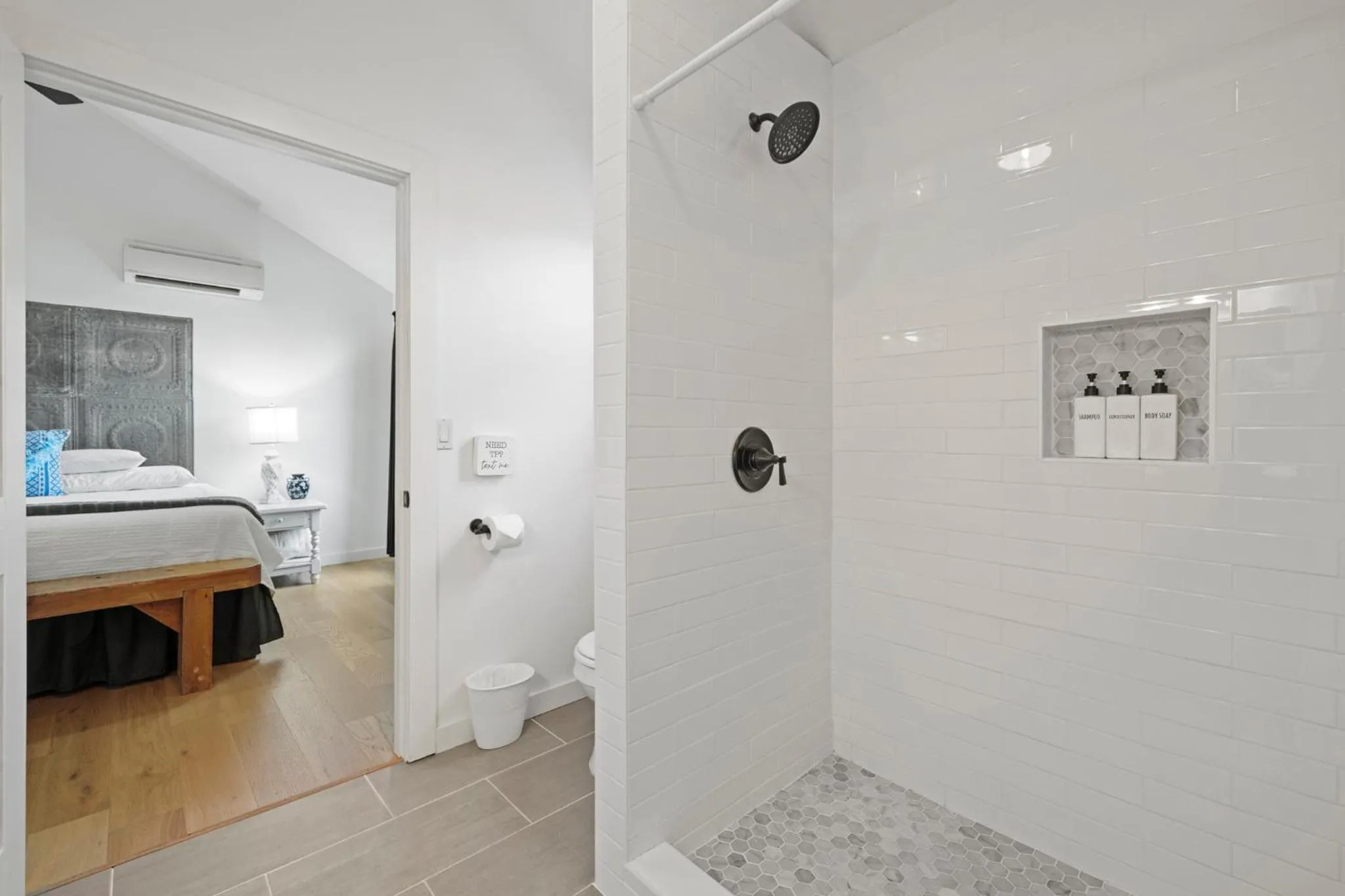 Bed in City on a Hill at Spring Creek