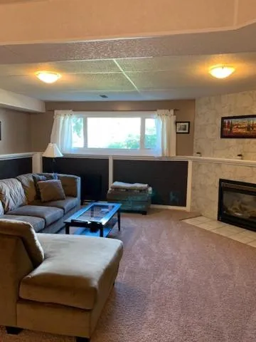 Living room in Newly Renovated Basement Suite!