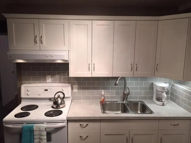 Kitchen or kitchenette in Newly Renovated Basement Suite!