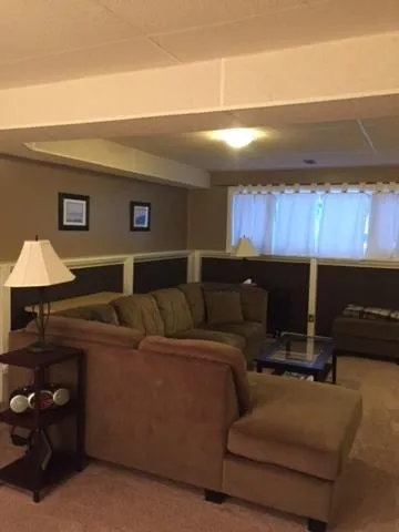 Living room in Newly Renovated Basement Suite!