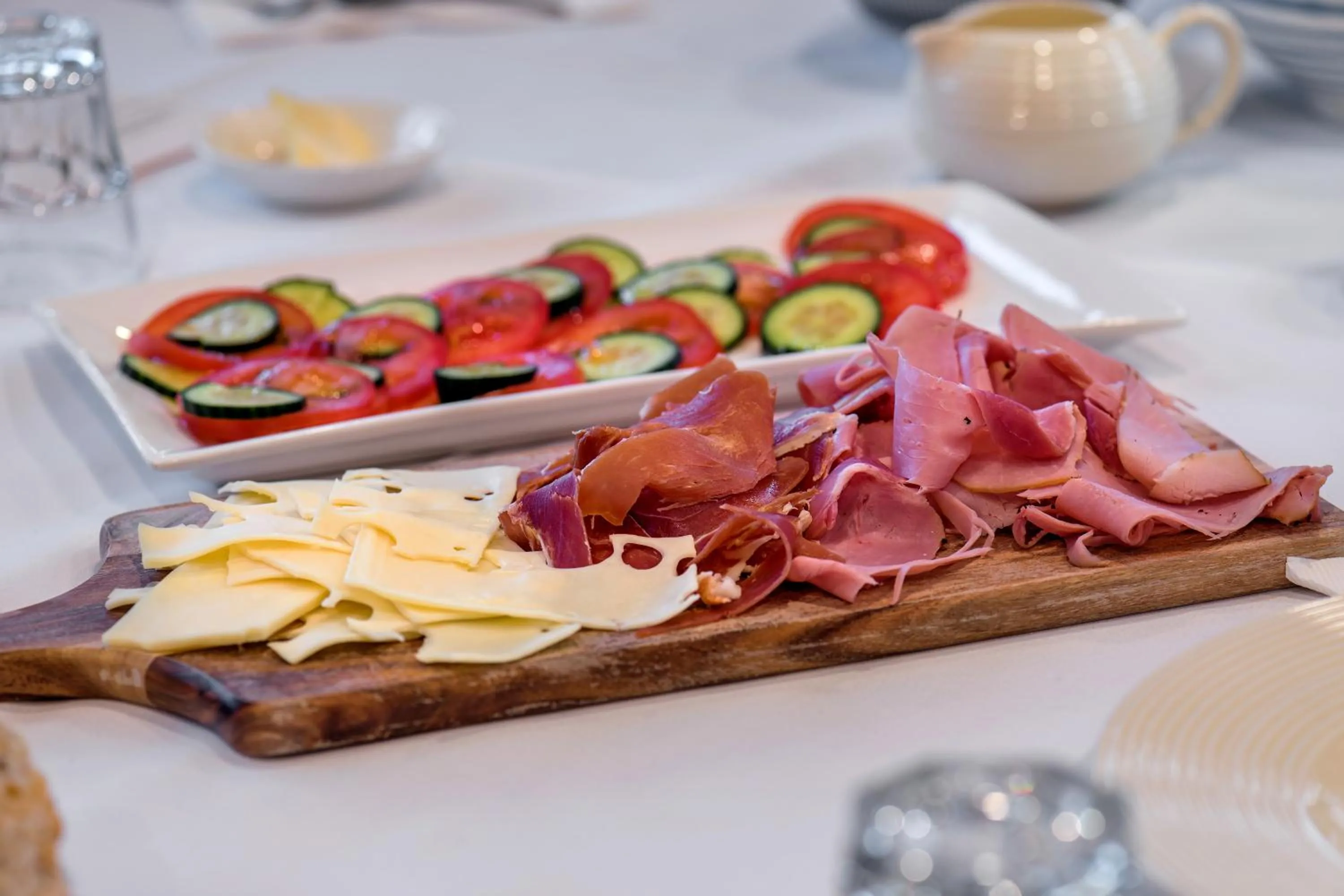 Buffet breakfast in Pure Chalet Thredbo