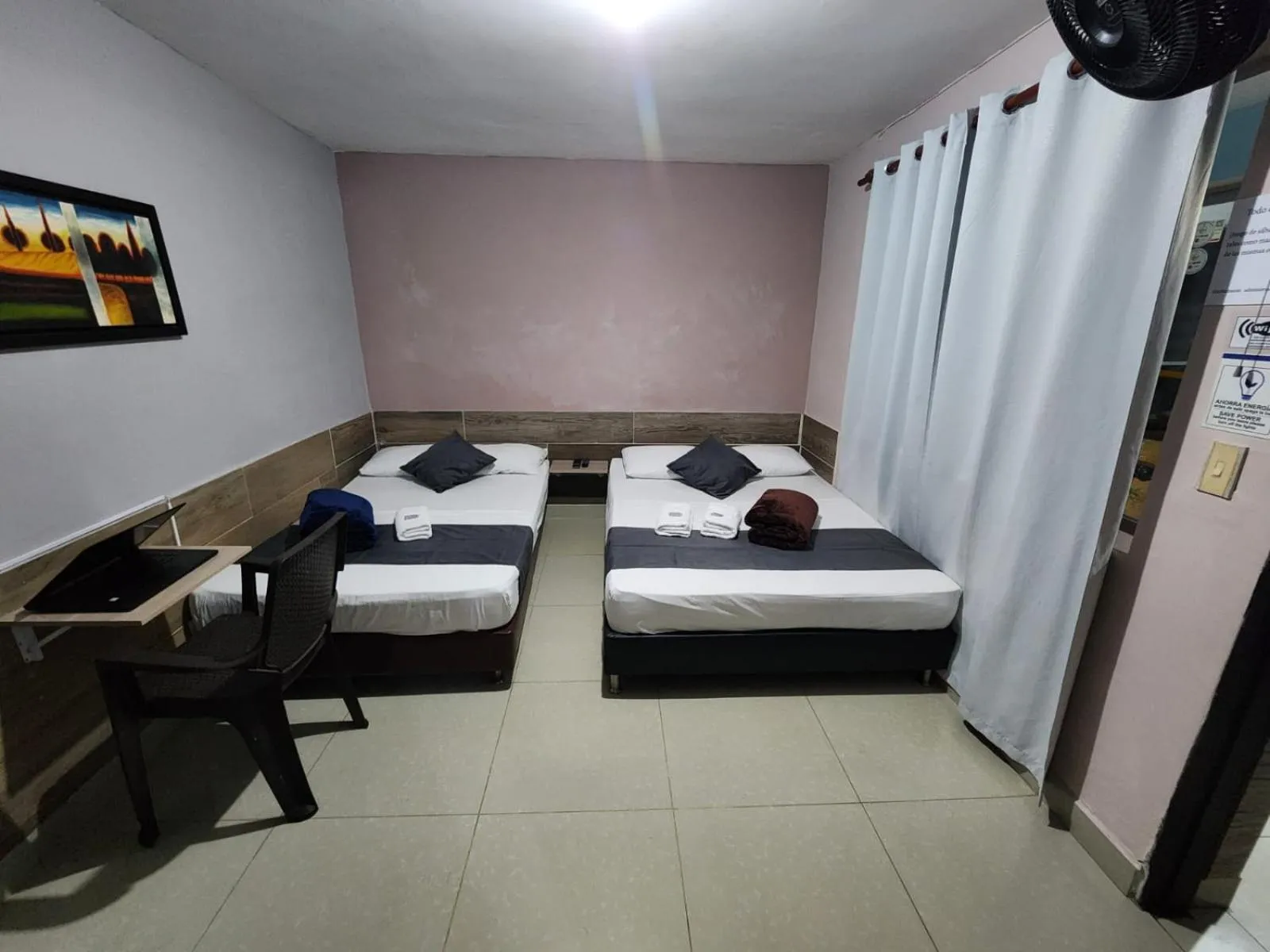 Bed in hotel medellin calasanz
