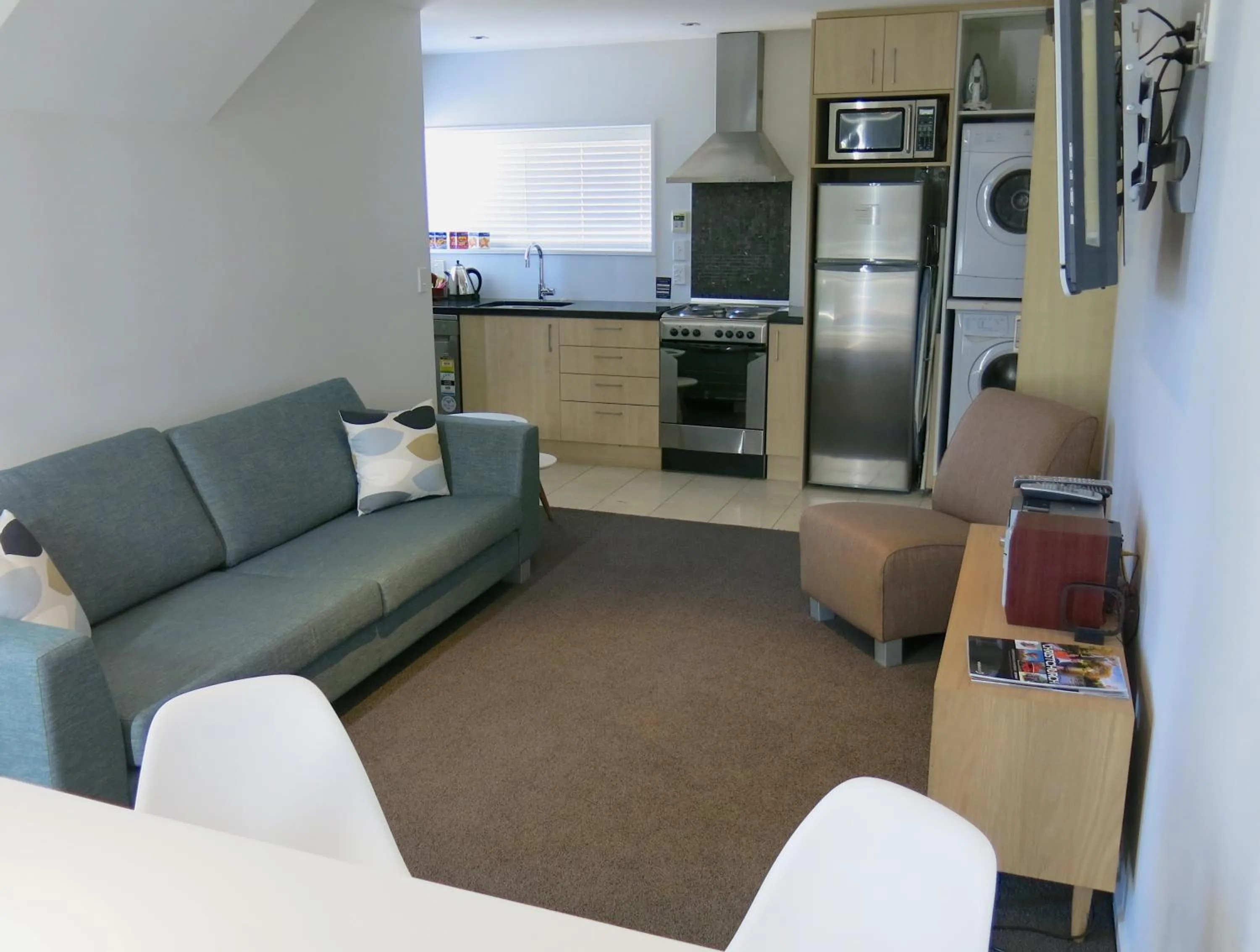 Kitchen or kitchenette in Merivale Apartments