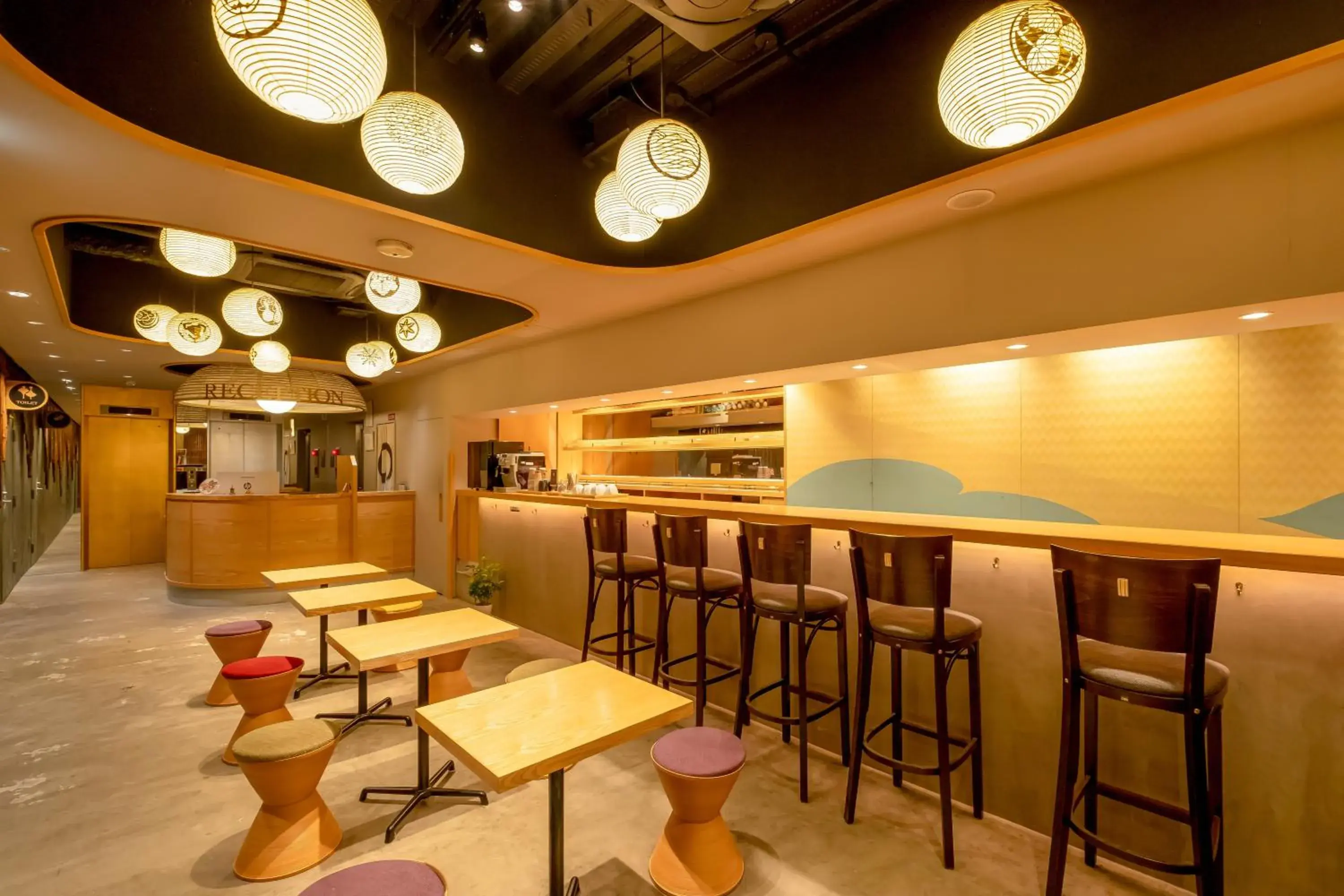 Lobby or reception in GOZAN HOTEL & SERVICED APARTMENT Higashiyama Sanjo Lobby or reception in GOZAN HOTEL & SERVICED APARTMENT Higashiyama Sanjo