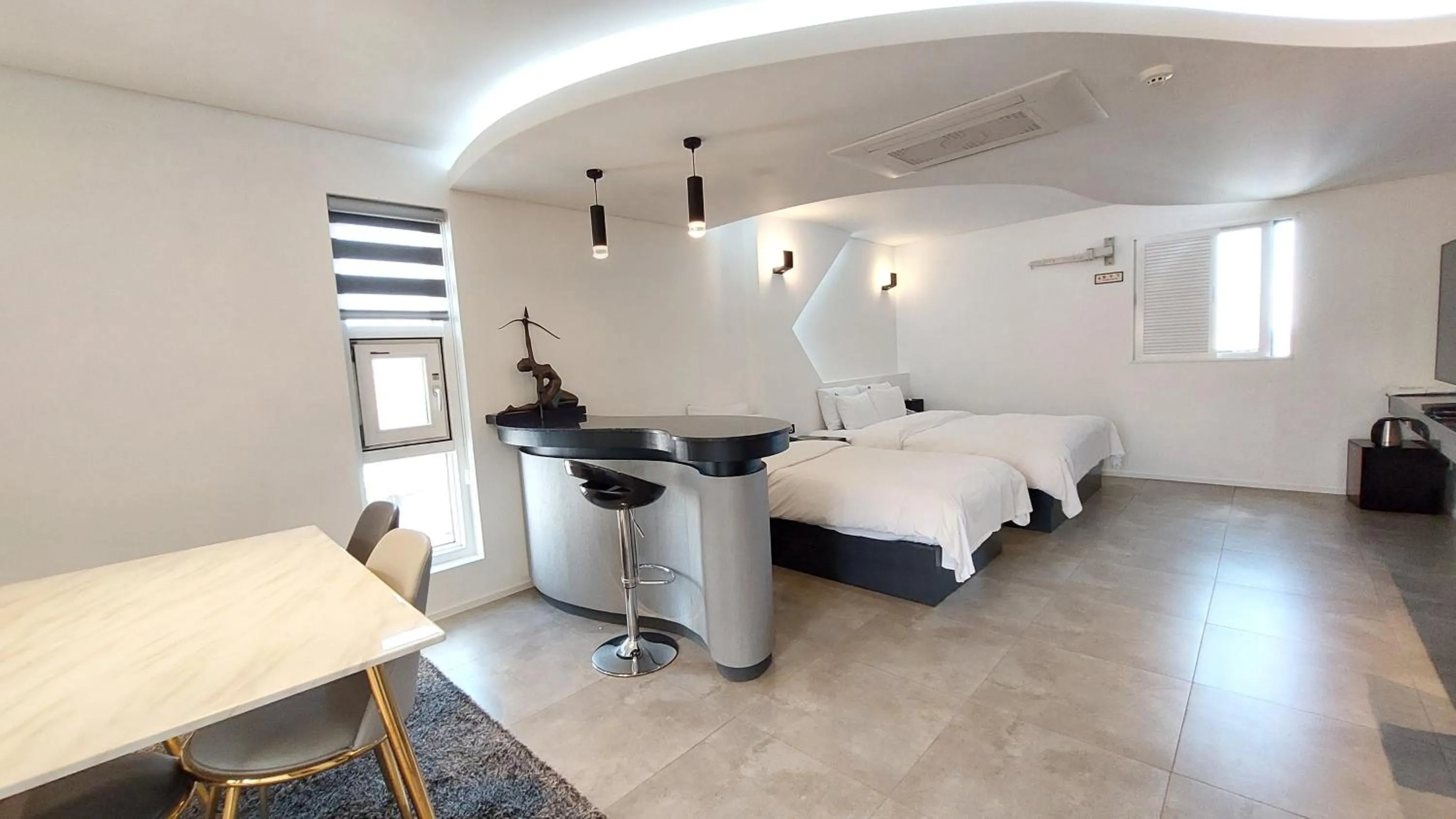 Bed in Seosan Aria Hotel