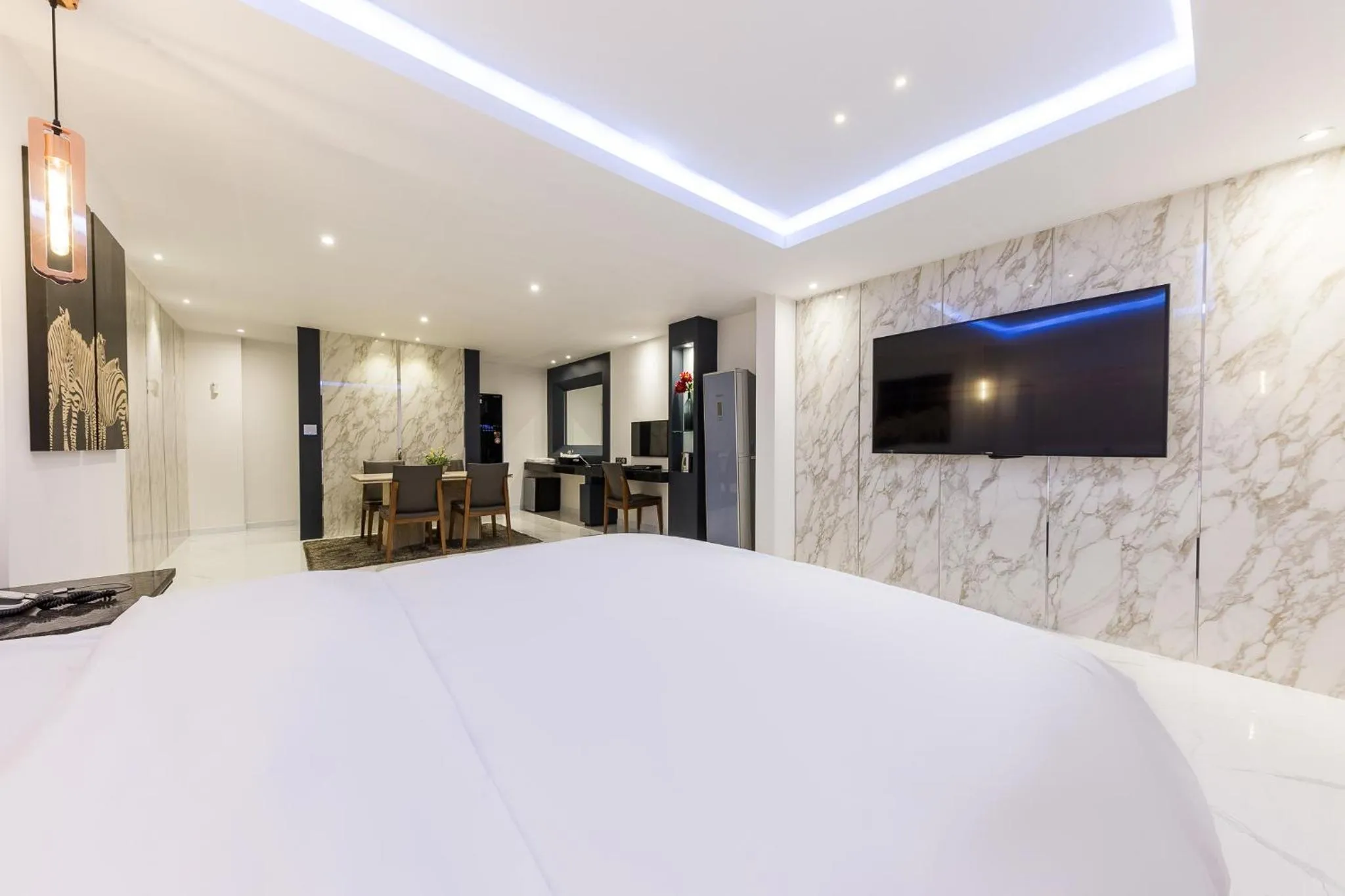 Bed in Seosan Aria Hotel