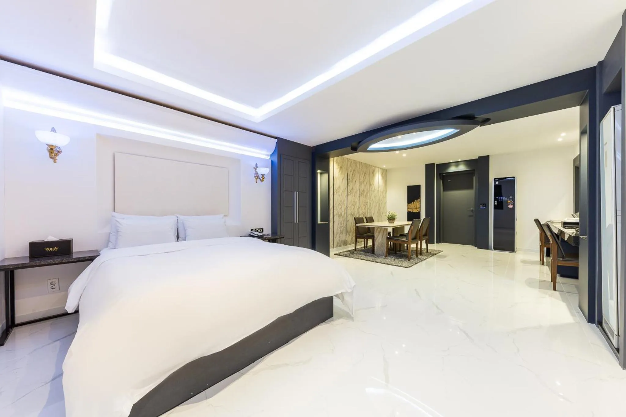 Bed in Seosan Aria Hotel