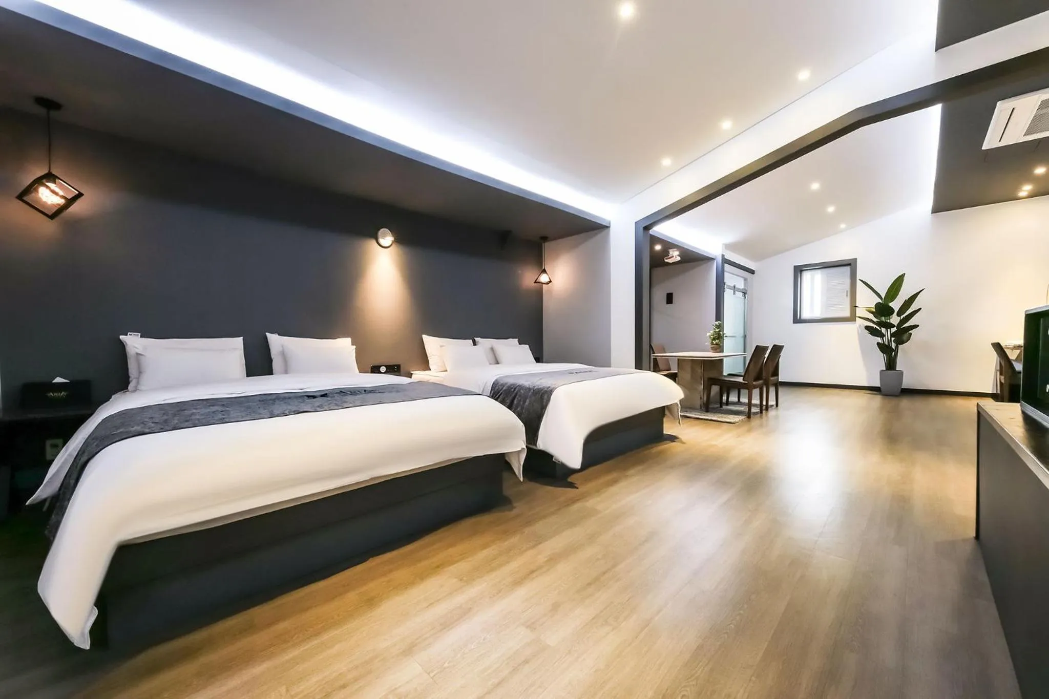 Bed in Seosan Aria Hotel