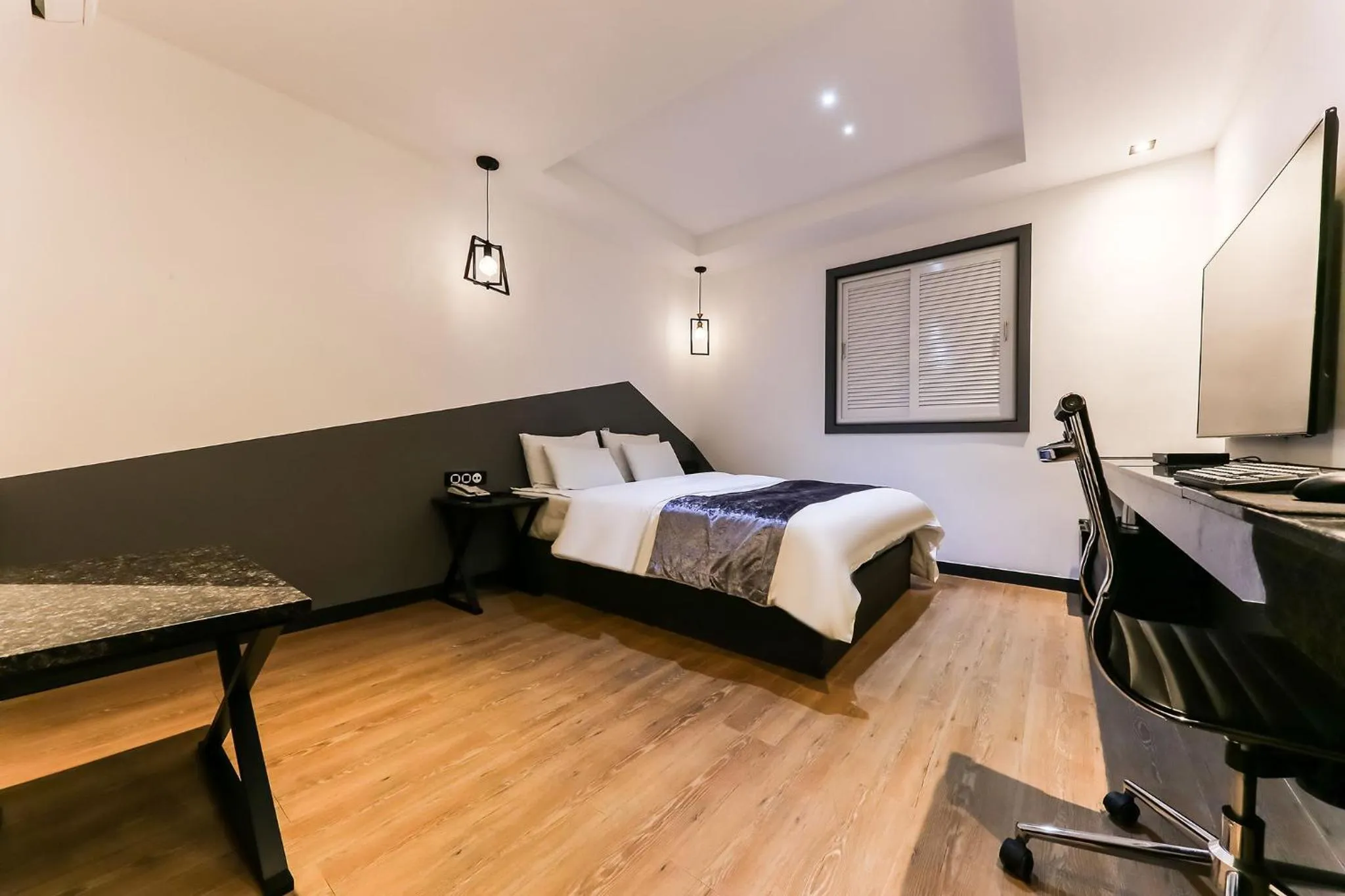 Bed in Seosan Aria Hotel