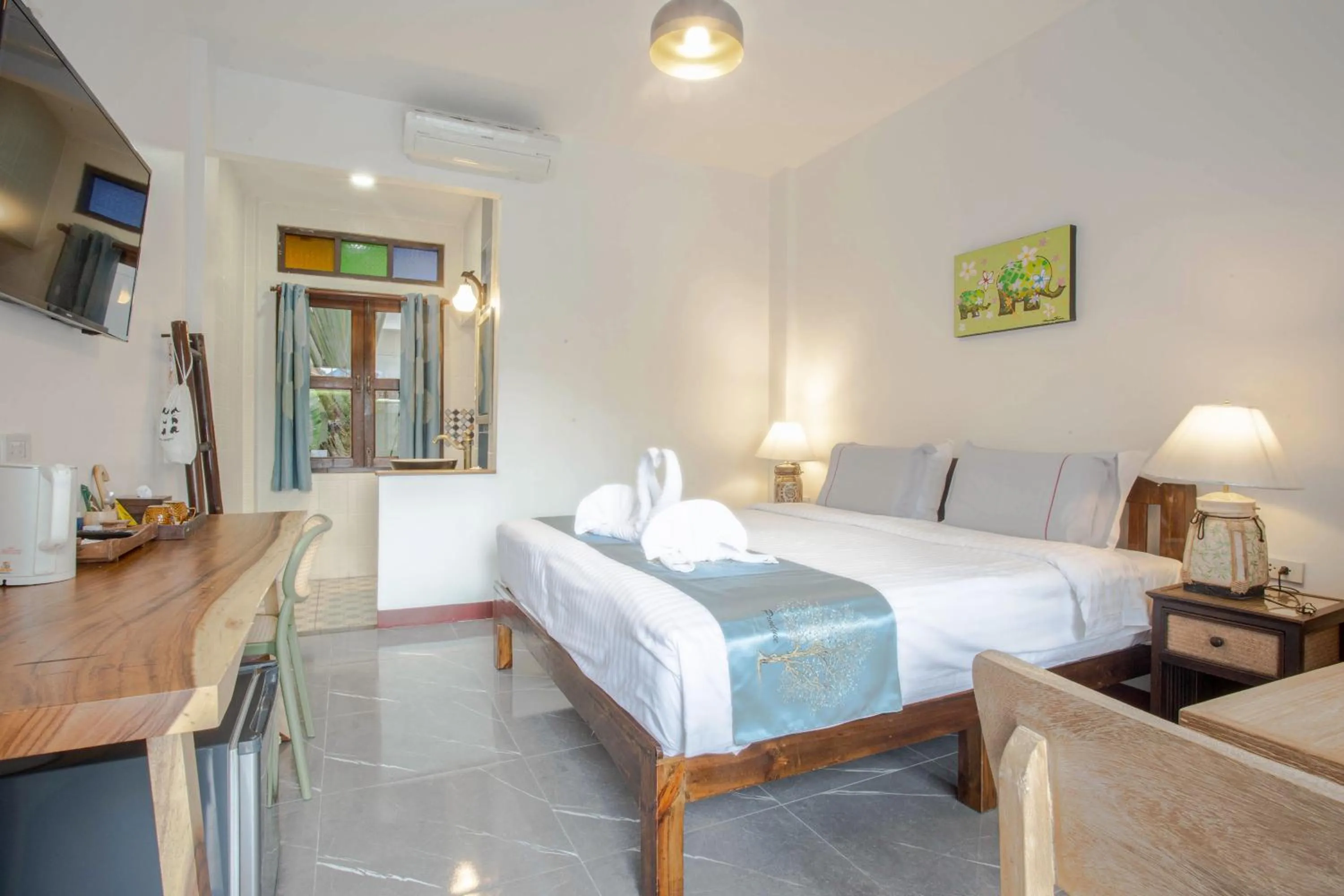 Bed in Hetai Boutique Hotel