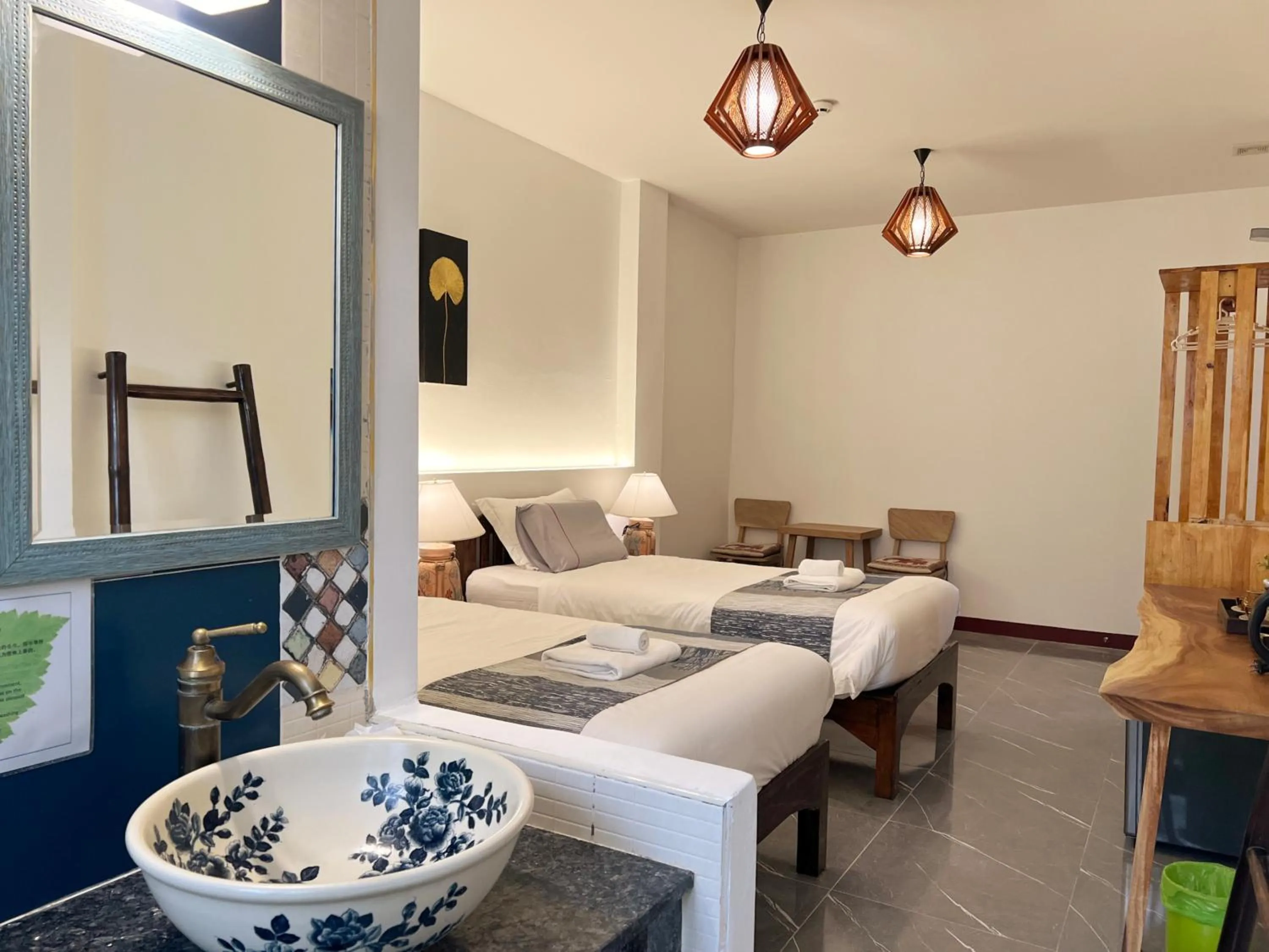 Bed in Hetai Boutique Hotel