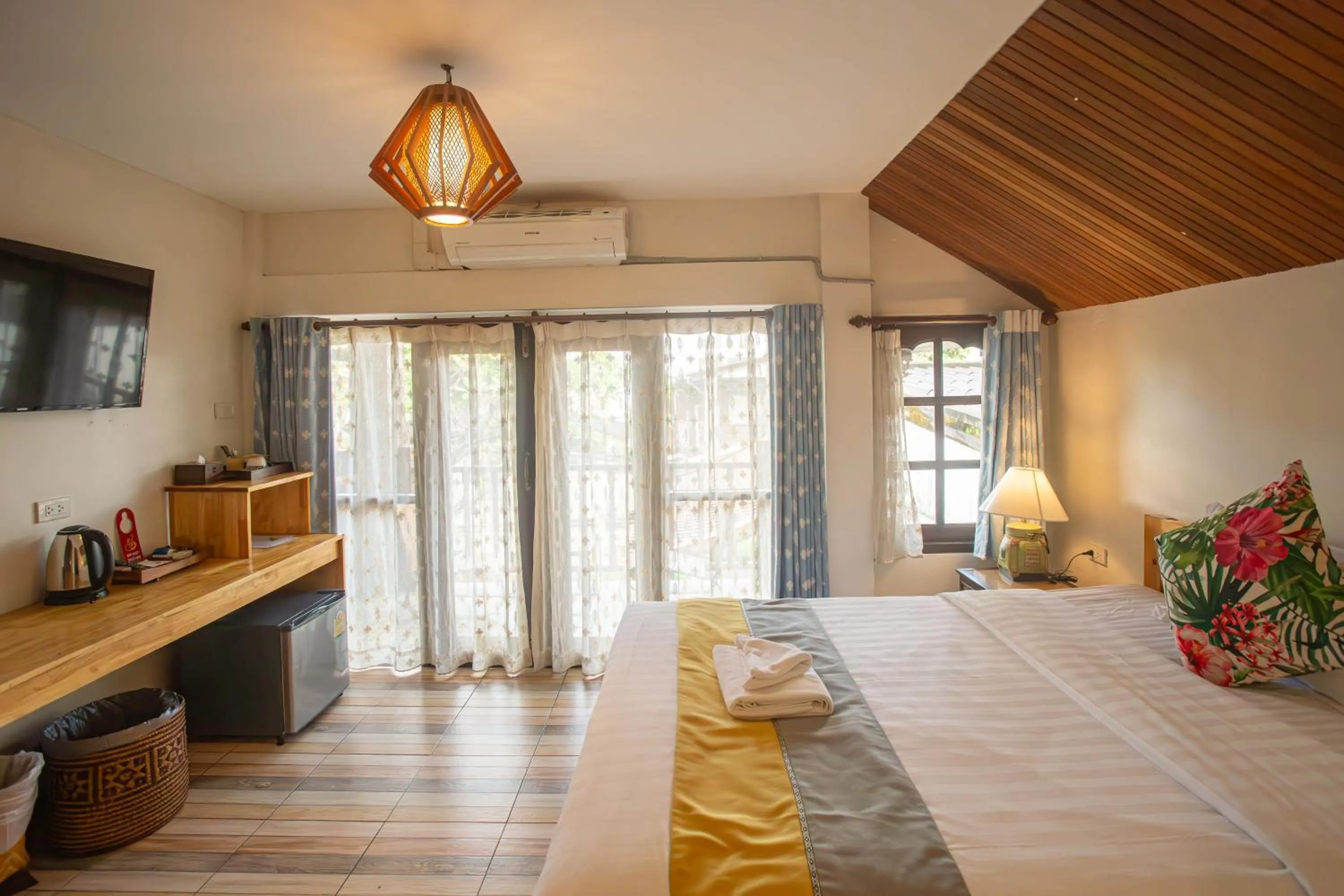 Bed in Hetai Boutique Hotel