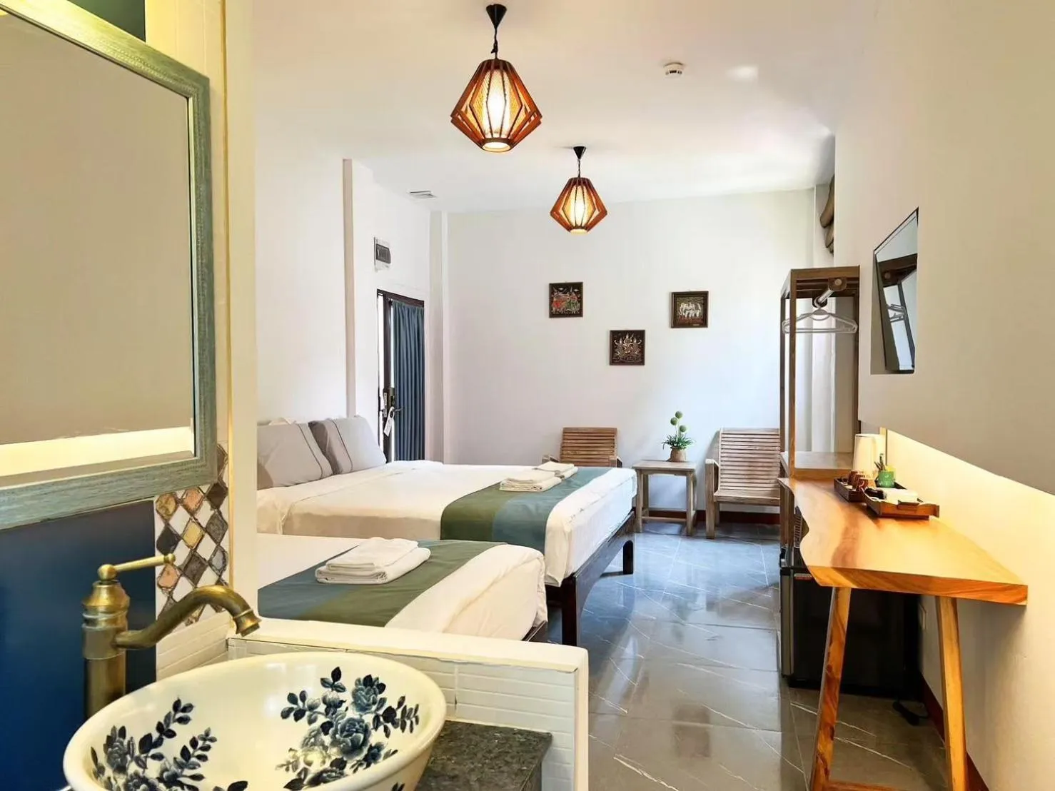 Bed in Hetai Boutique Hotel