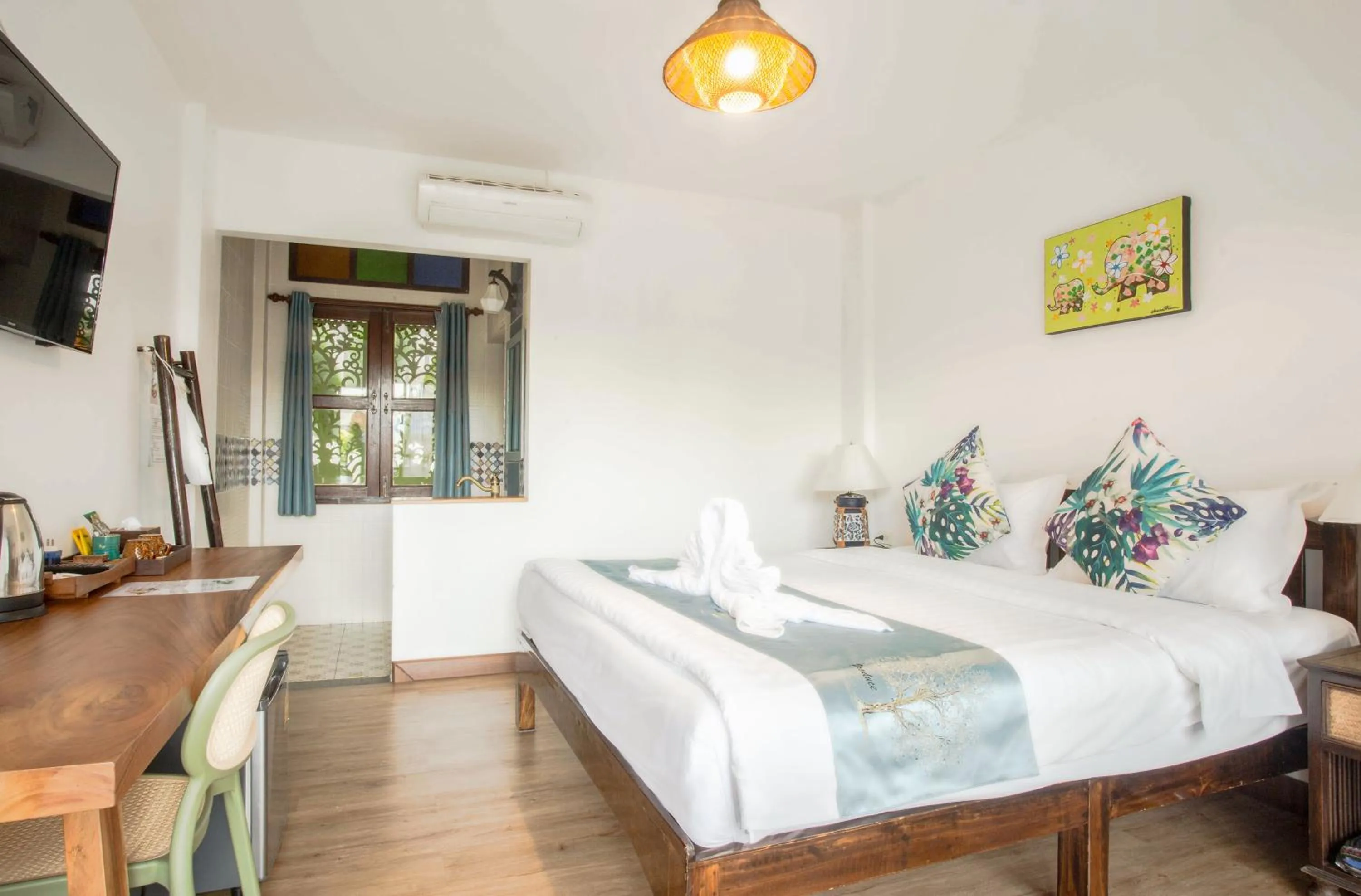 Bed in Hetai Boutique Hotel