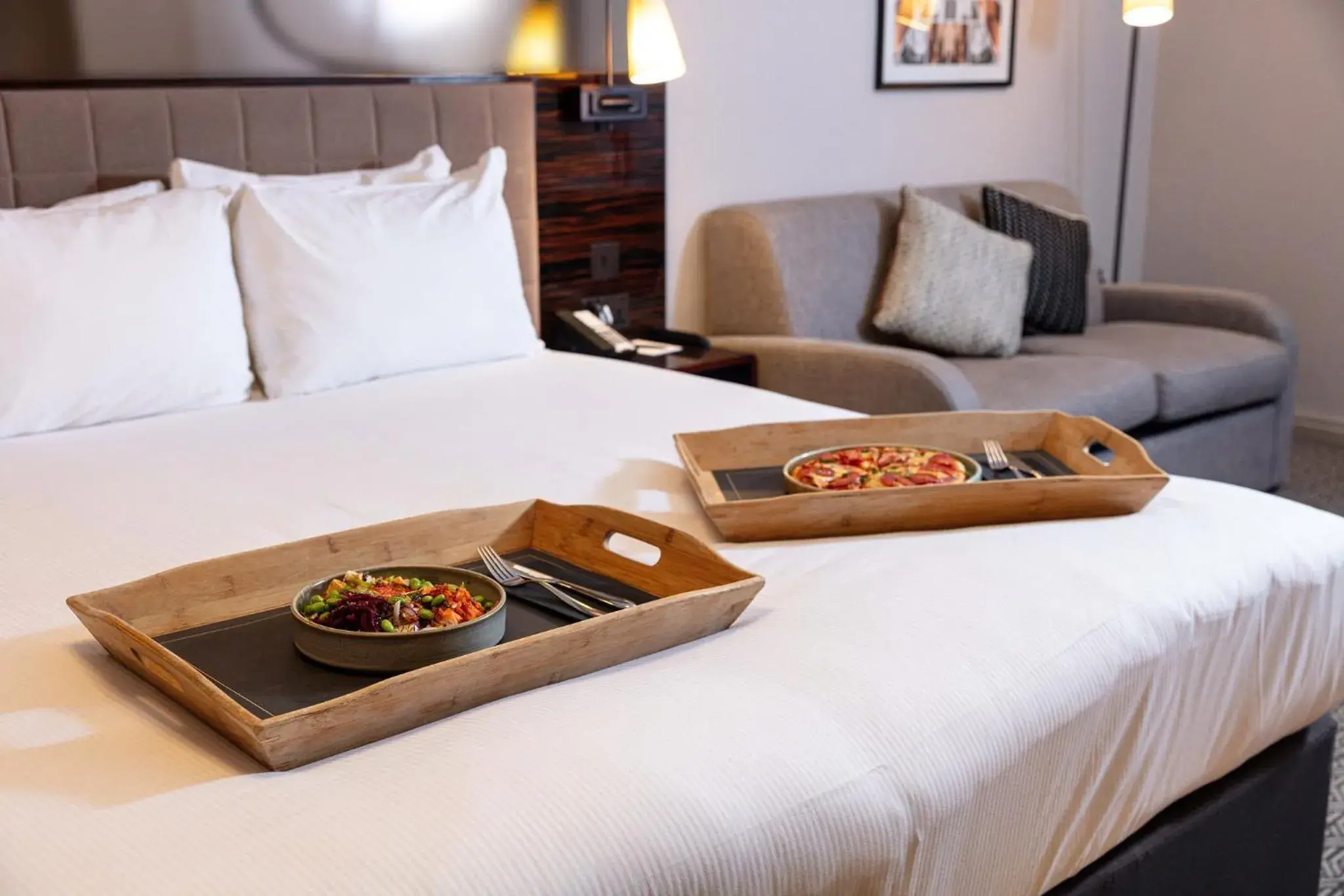 room service, Bed in Strand Palace room service, Bed in Strand Palace