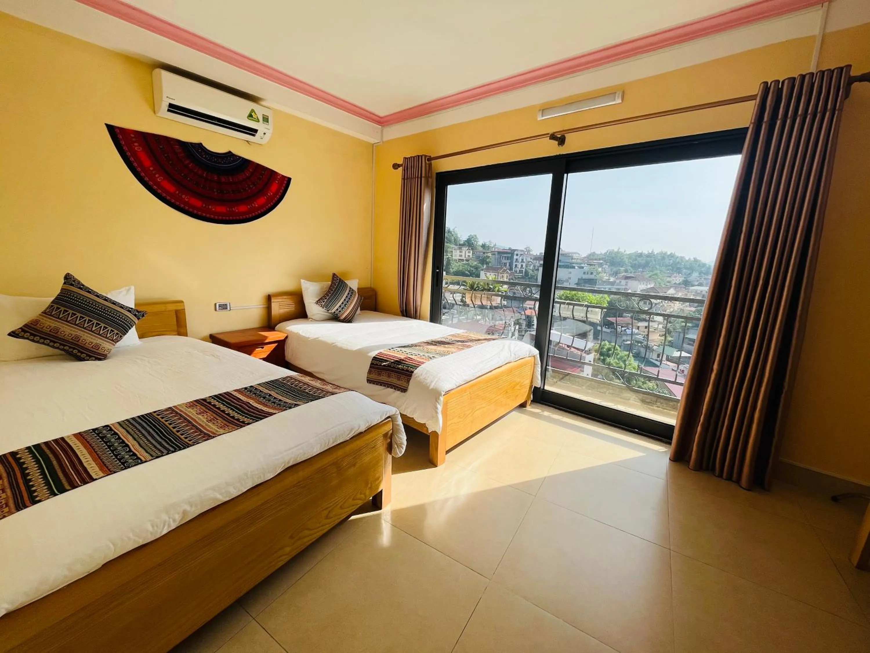 Bed in Sapa Paramount Hotel