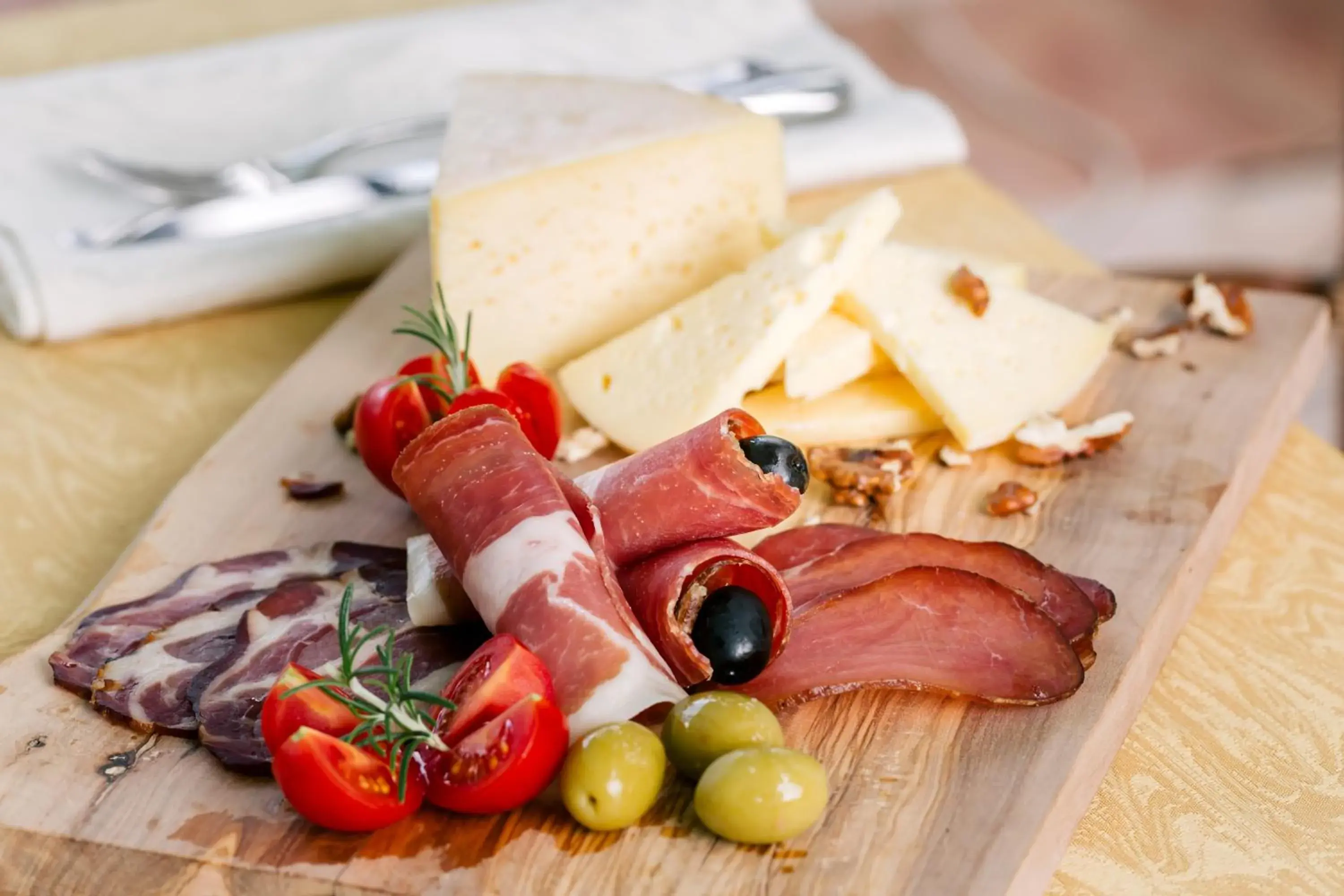 Food close-up in Villa Royal Apartments Food close-up in Villa Royal Apartments