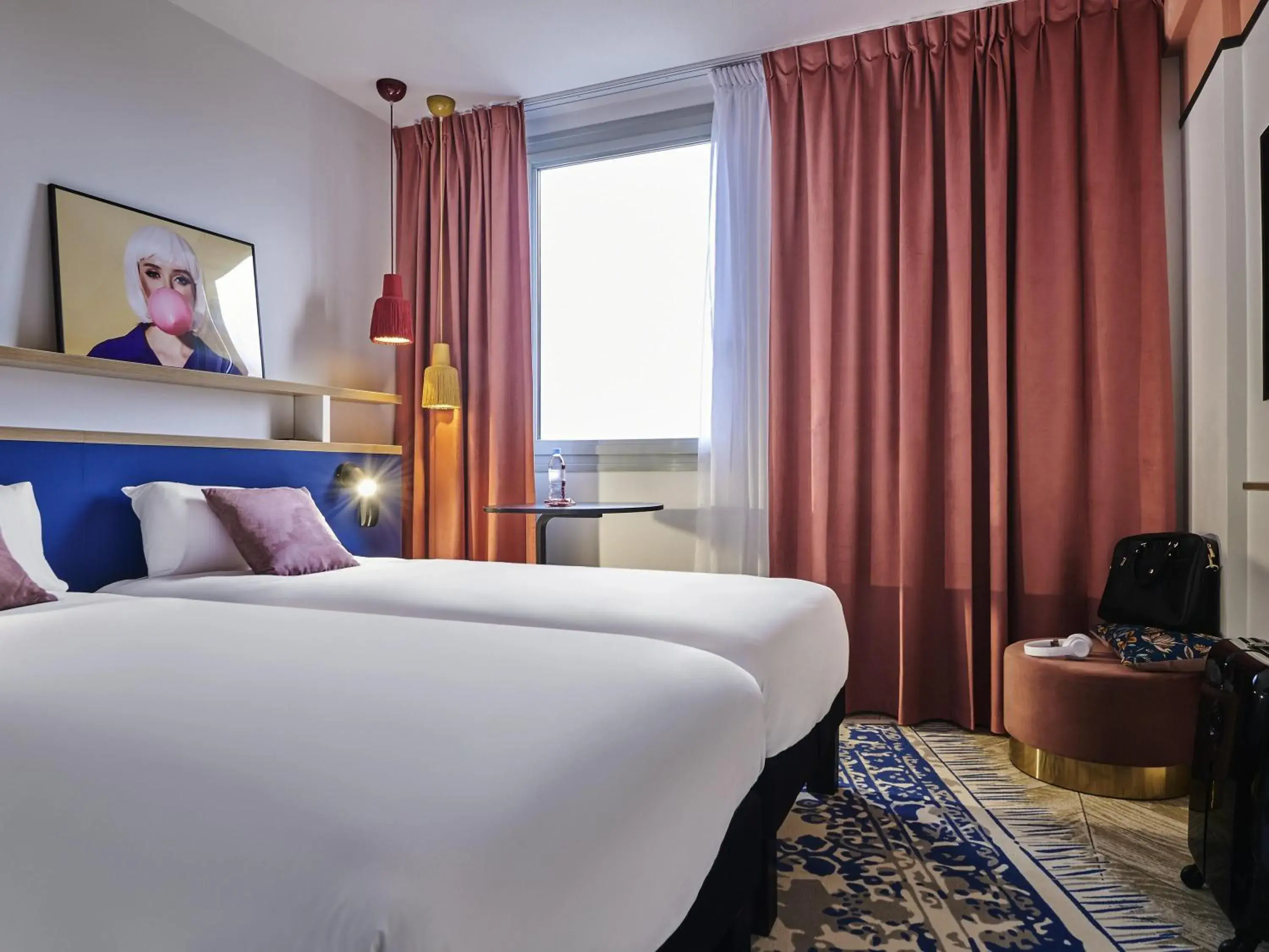 Bedroom, Bed in Ibis Styles Paris Gennevilliers Bedroom, Bed in Ibis Styles Paris Gennevilliers