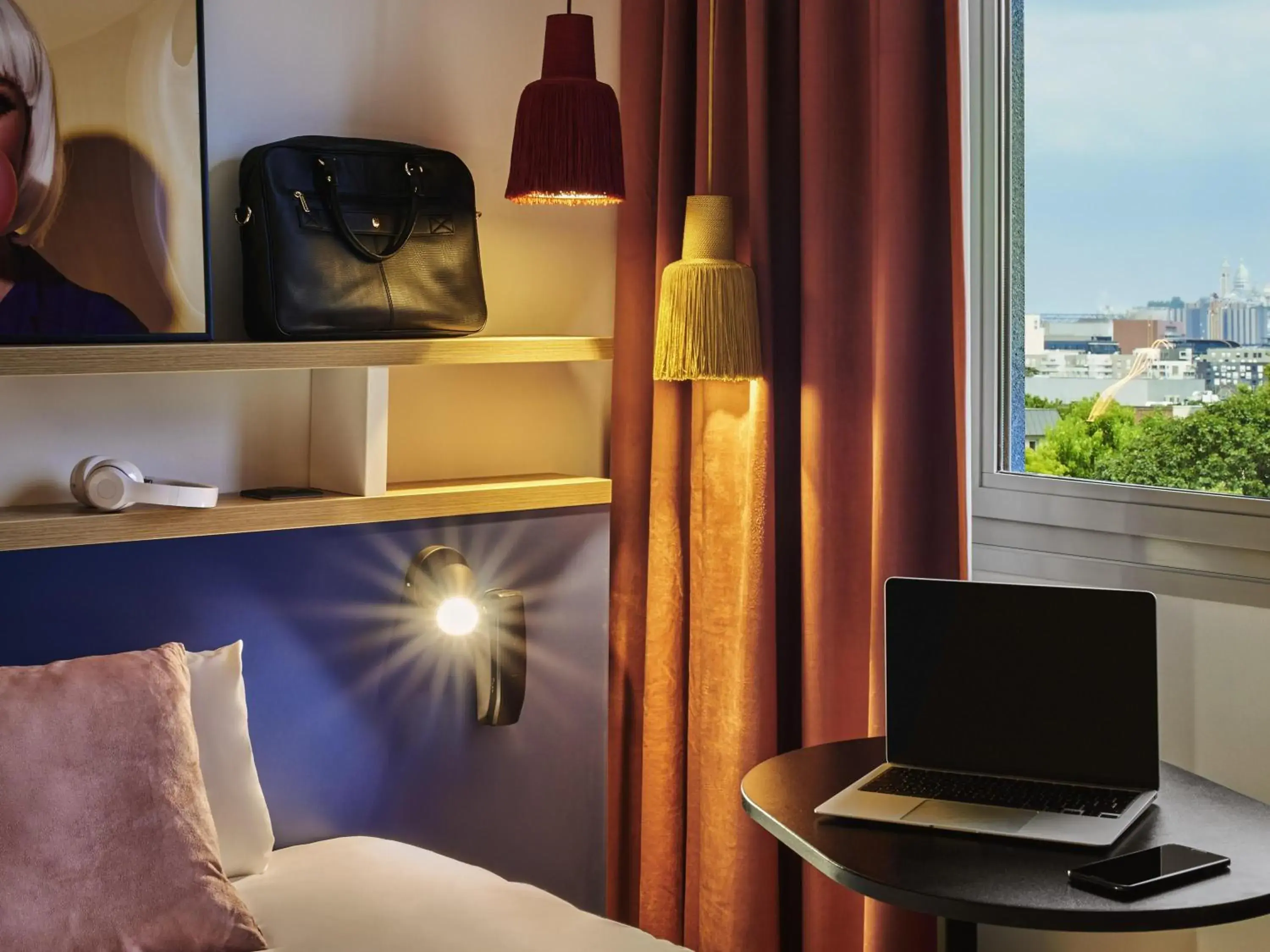 Bedroom in Ibis Styles Paris Gennevilliers Bedroom in Ibis Styles Paris Gennevilliers