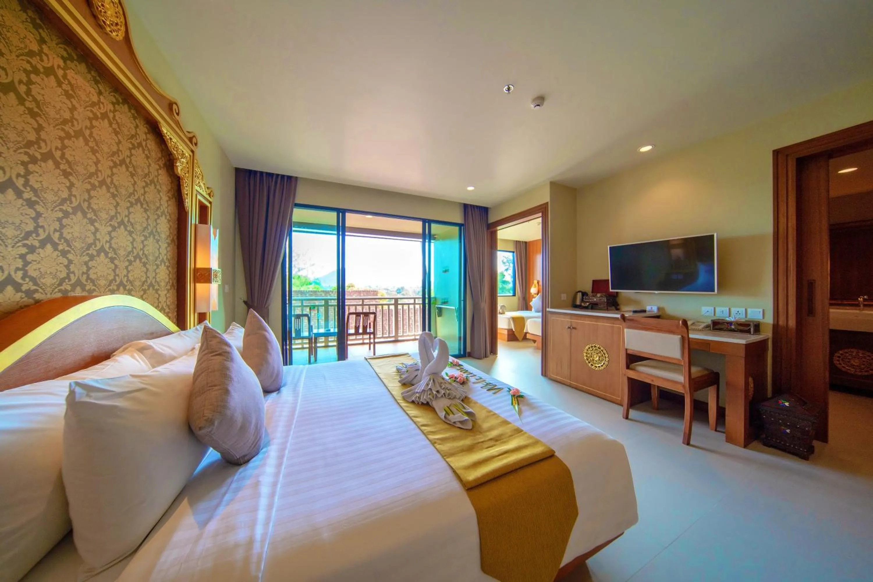 Bedroom, Bed in Maikhao Palm Beach Resort - SHA Plus
