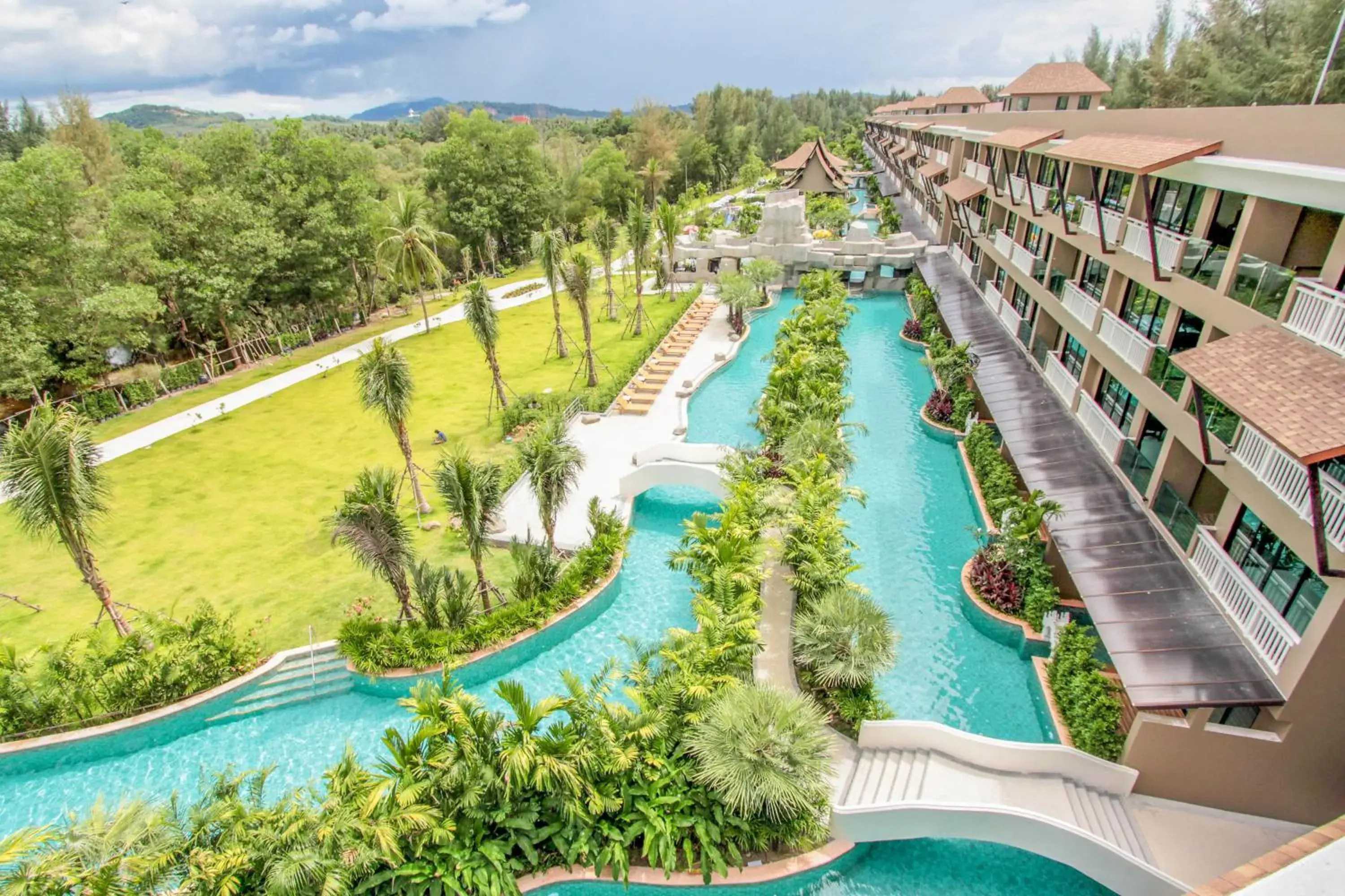 Garden view in Maikhao Palm Beach Resort - SHA Plus Garden view in Maikhao Palm Beach Resort - SHA Plus