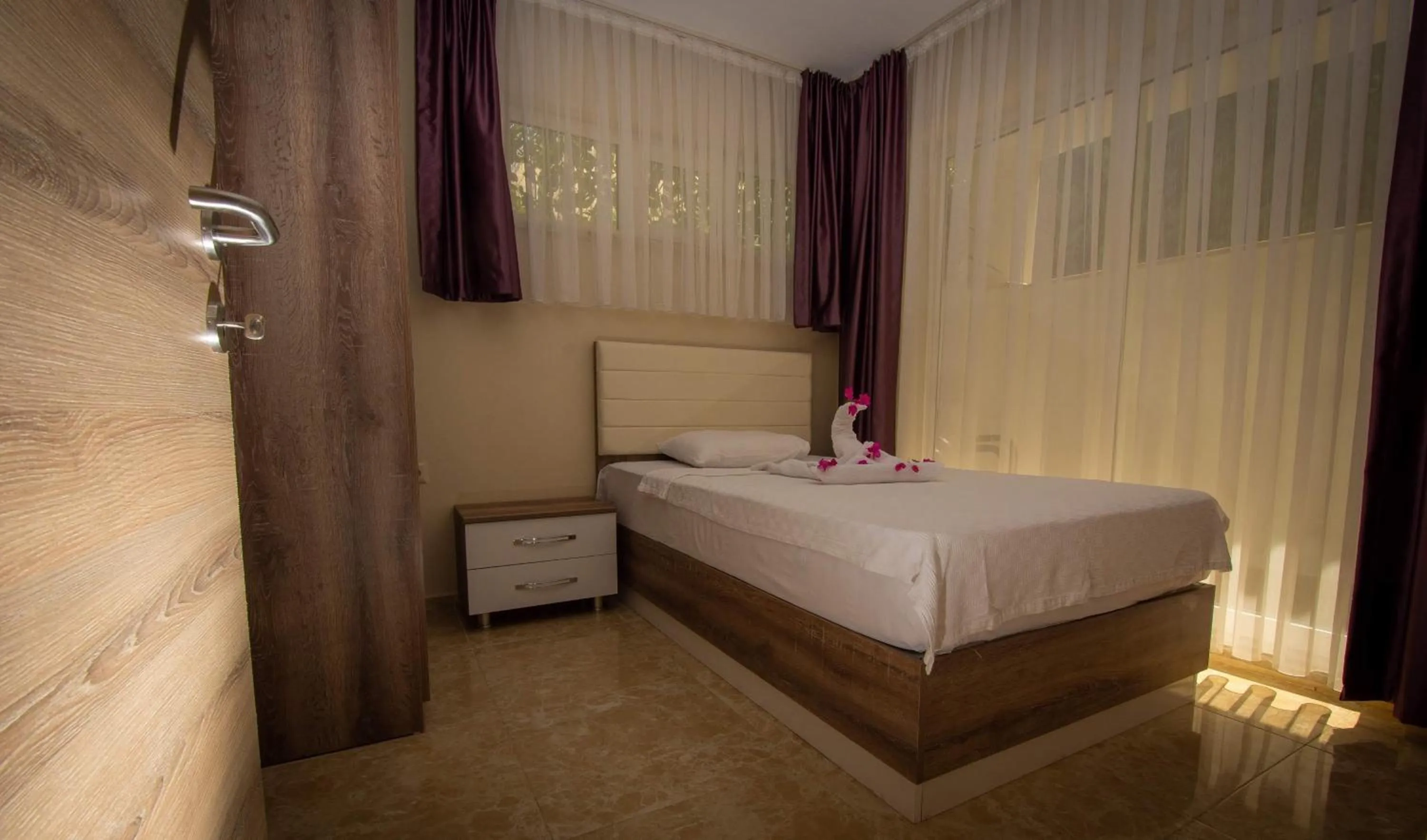 Bed in Agva Apart Otel