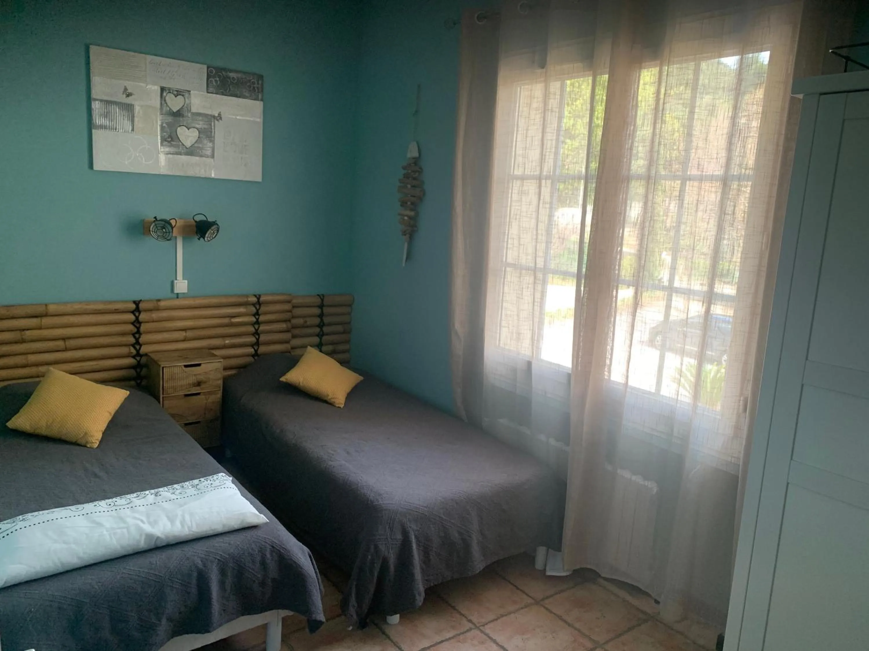 Bedroom, Bed in Bastide du Bonheur Saint Donat