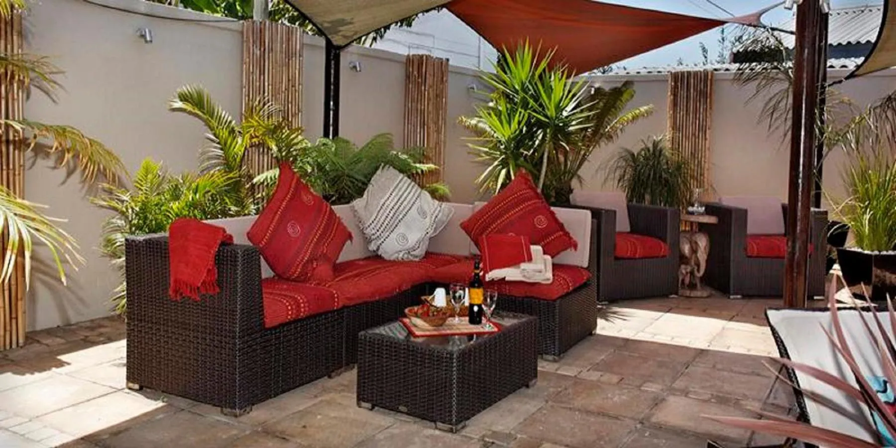 Garden view in African Breeze Guesthouse