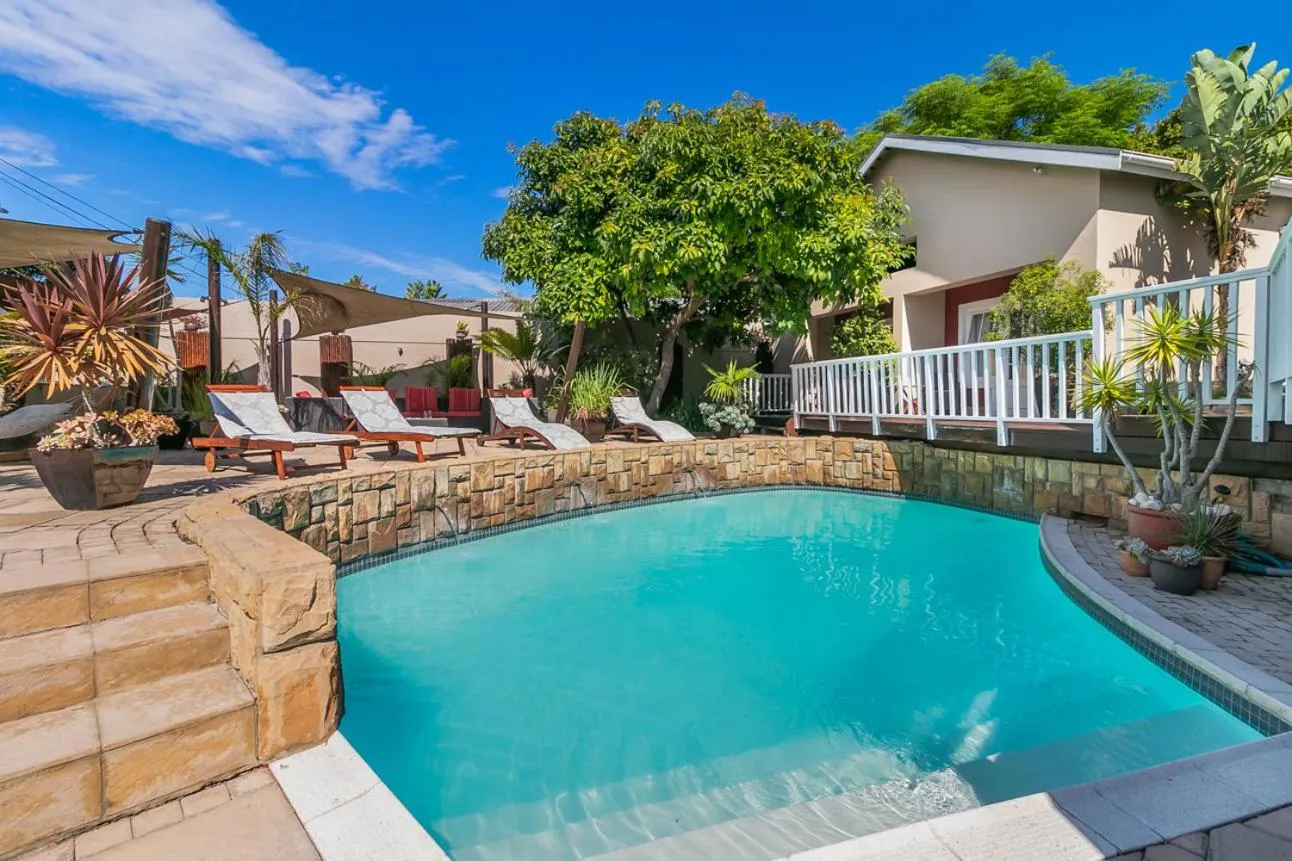 Pool view in African Breeze Guesthouse