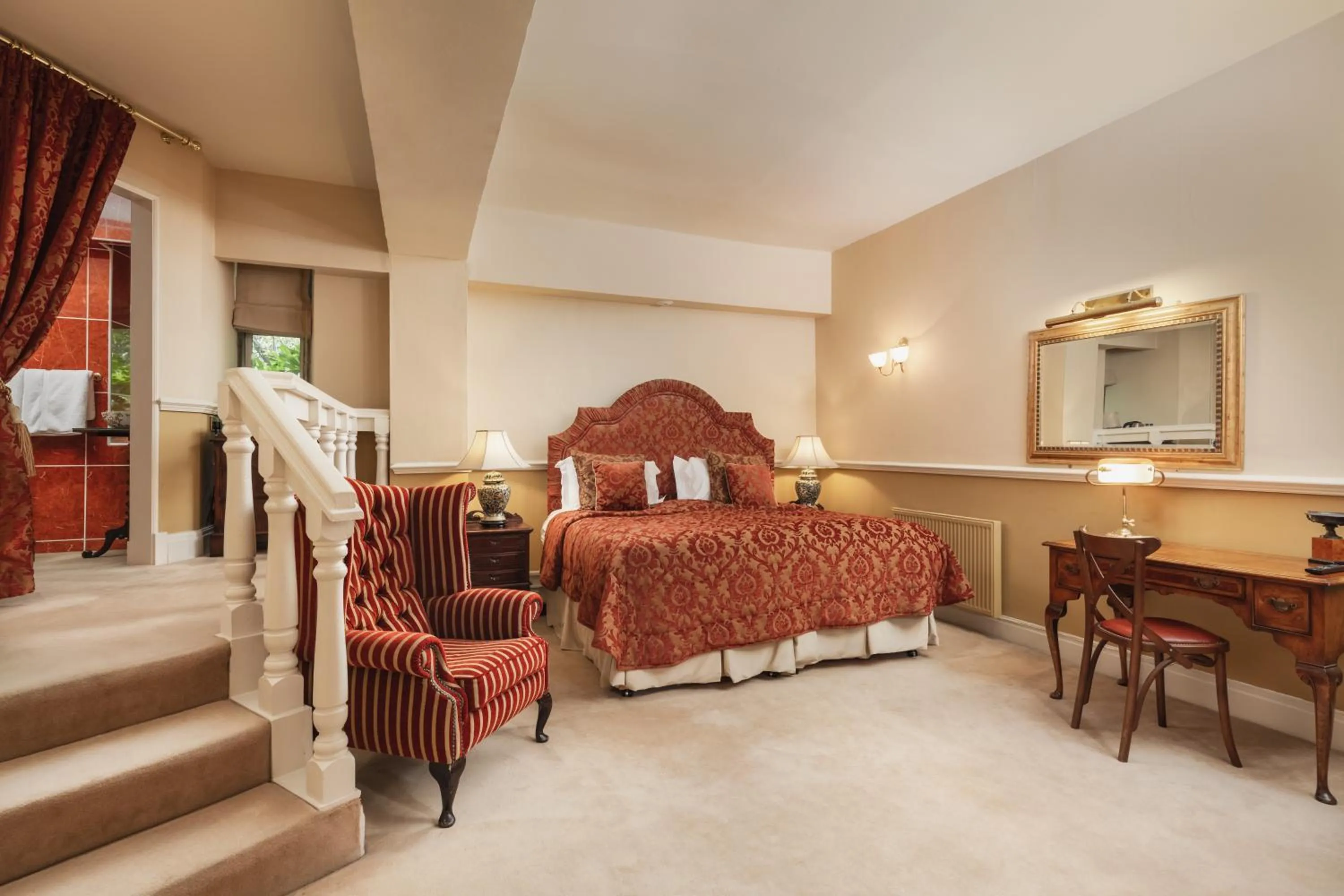 Bed in Lumley Castle Hotel