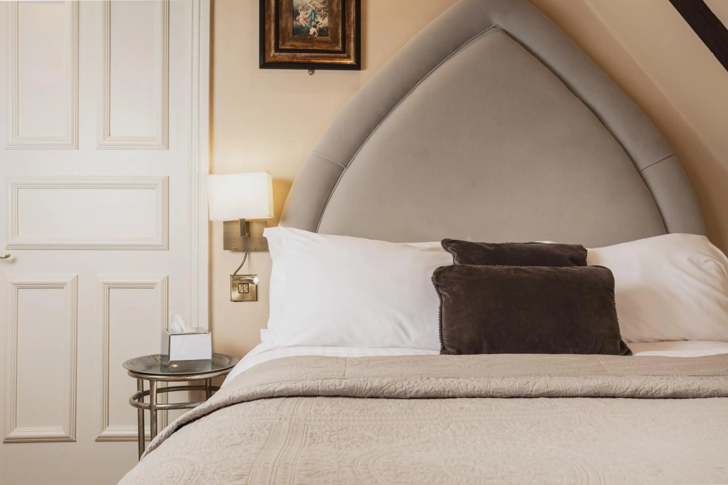 Bed in Lumley Castle Hotel