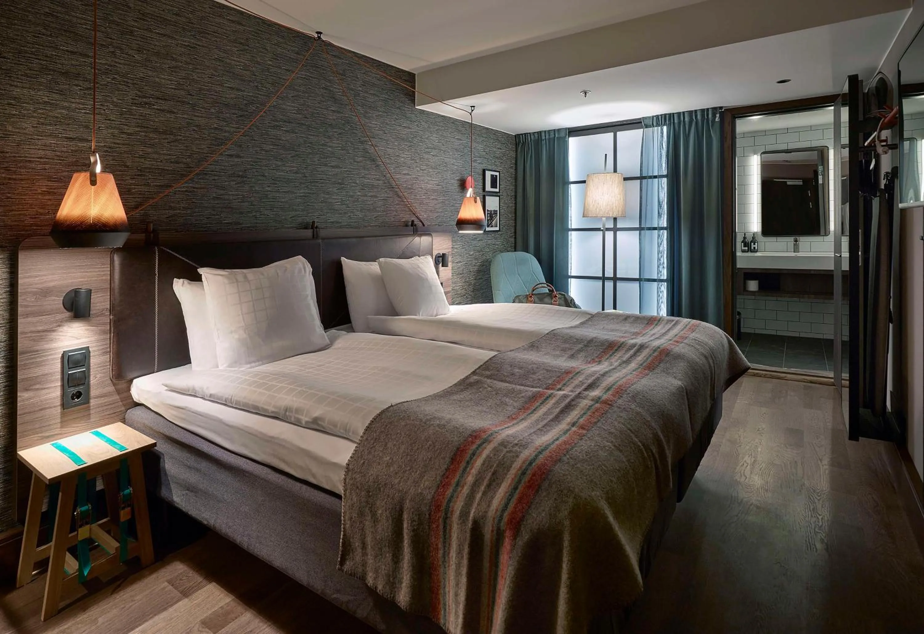 Bedroom, Bed in Downtown Camper by Scandic