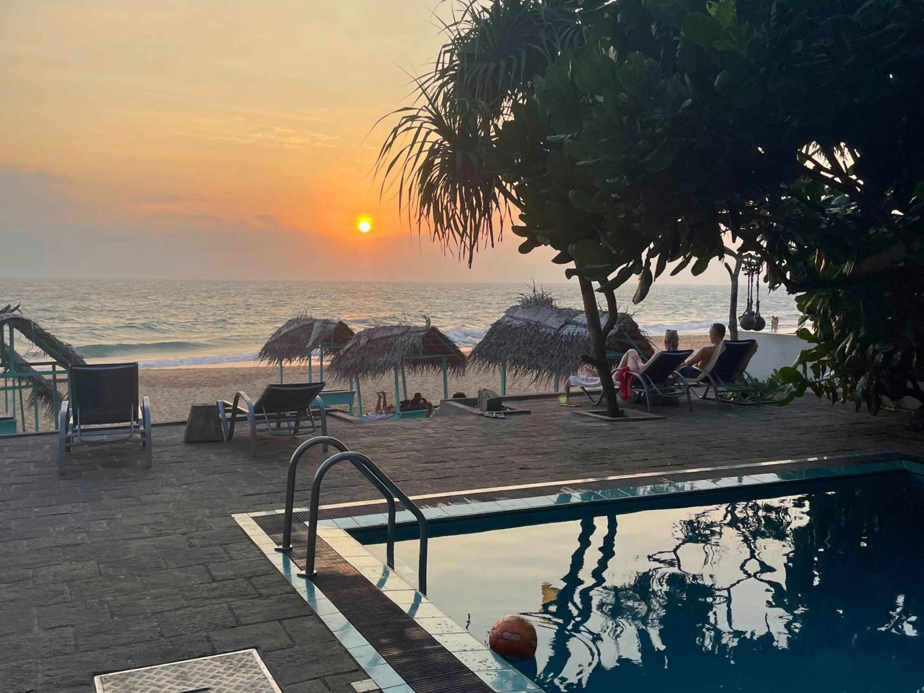 Sea view in At Ease Beach Hotel