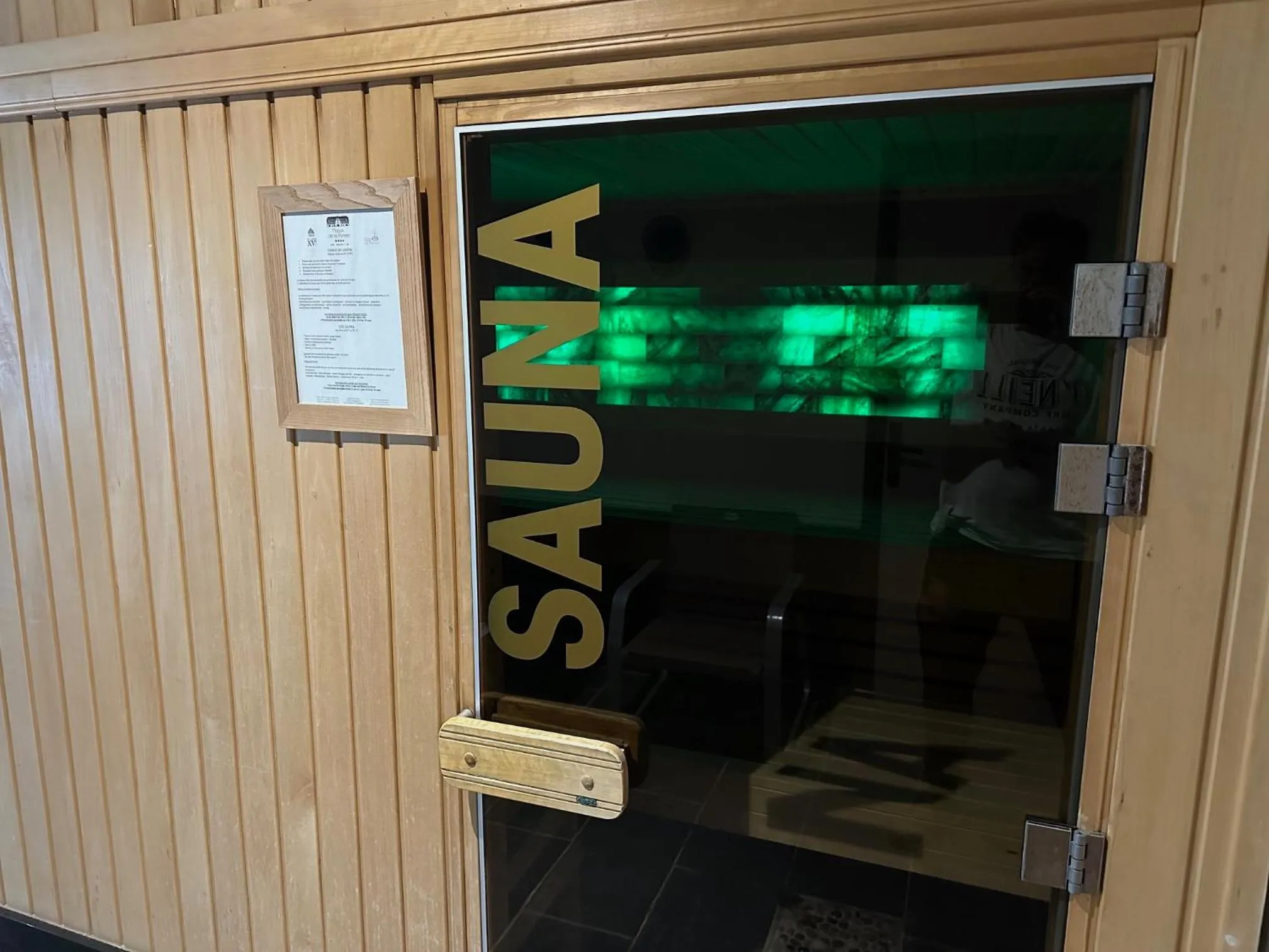 Sauna in Le Manoir De La Poterie & Spa