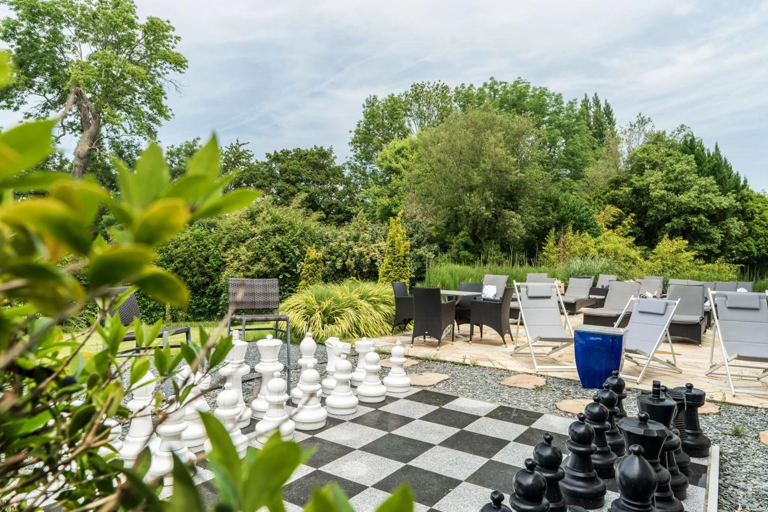 Patio in Le Manoir De La Poterie & Spa