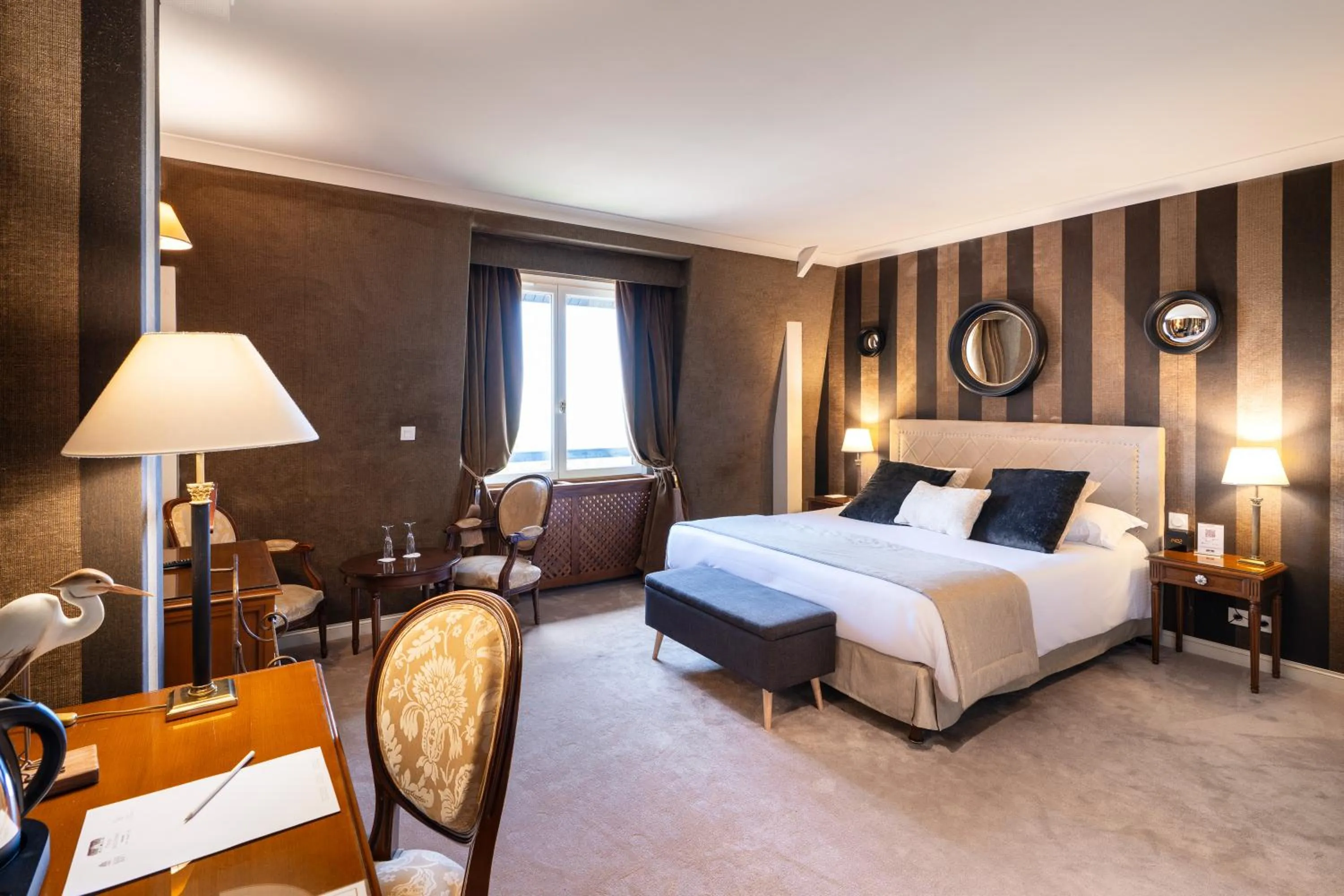 Bed in Le Manoir De La Poterie & Spa