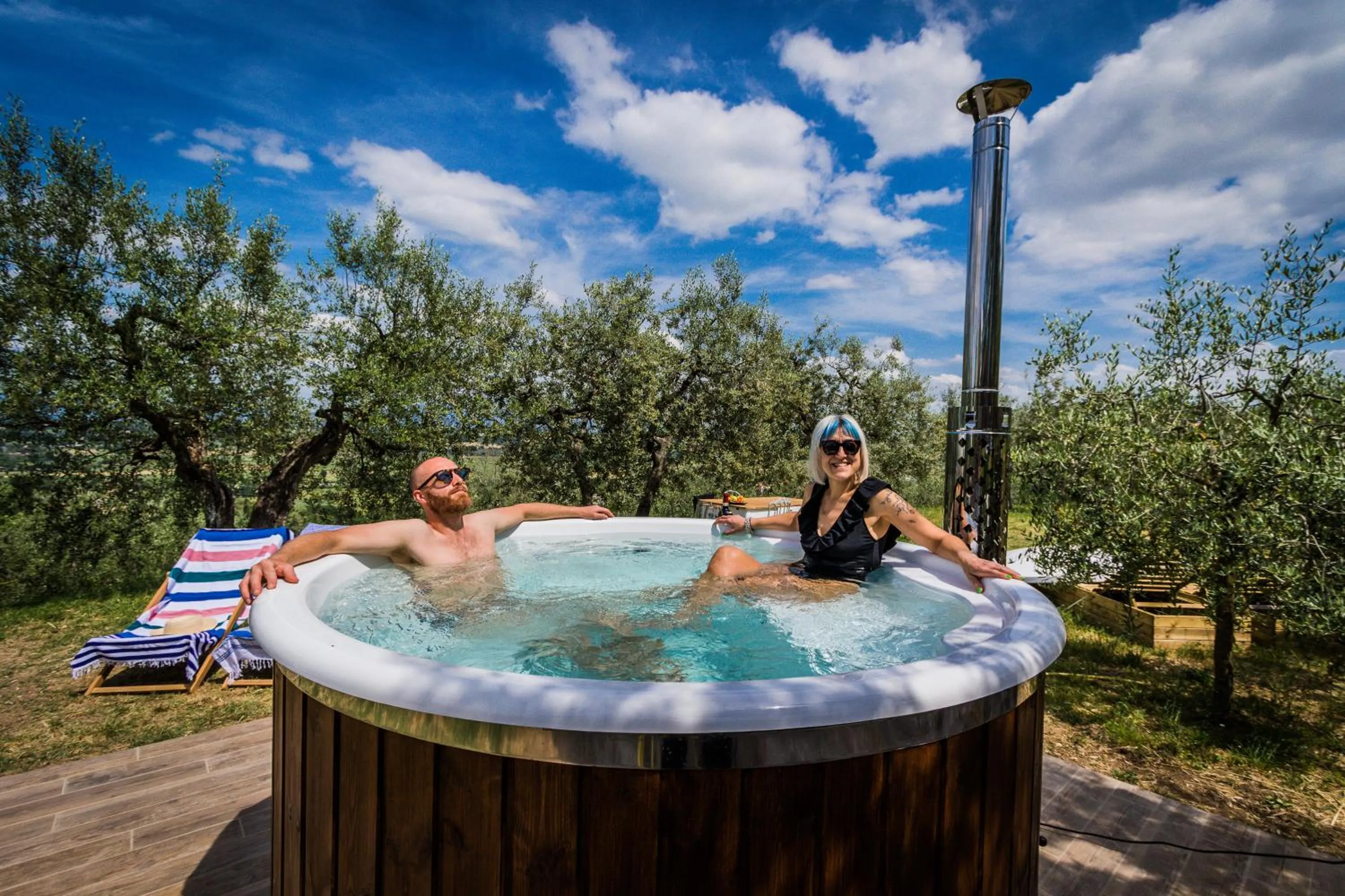 Hot Tub in Casa Montalgallo