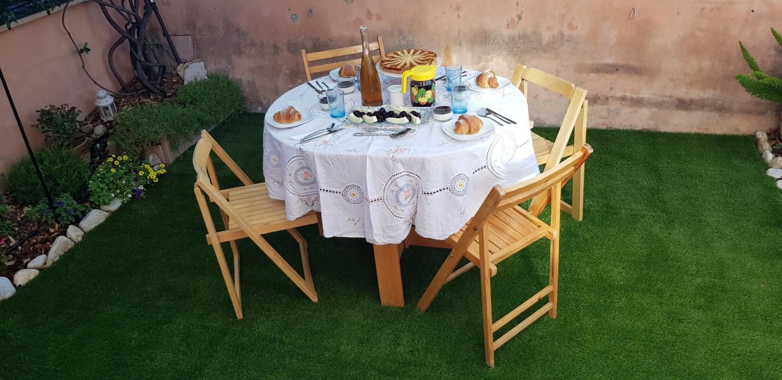 Garden in B&B Vista su Roma