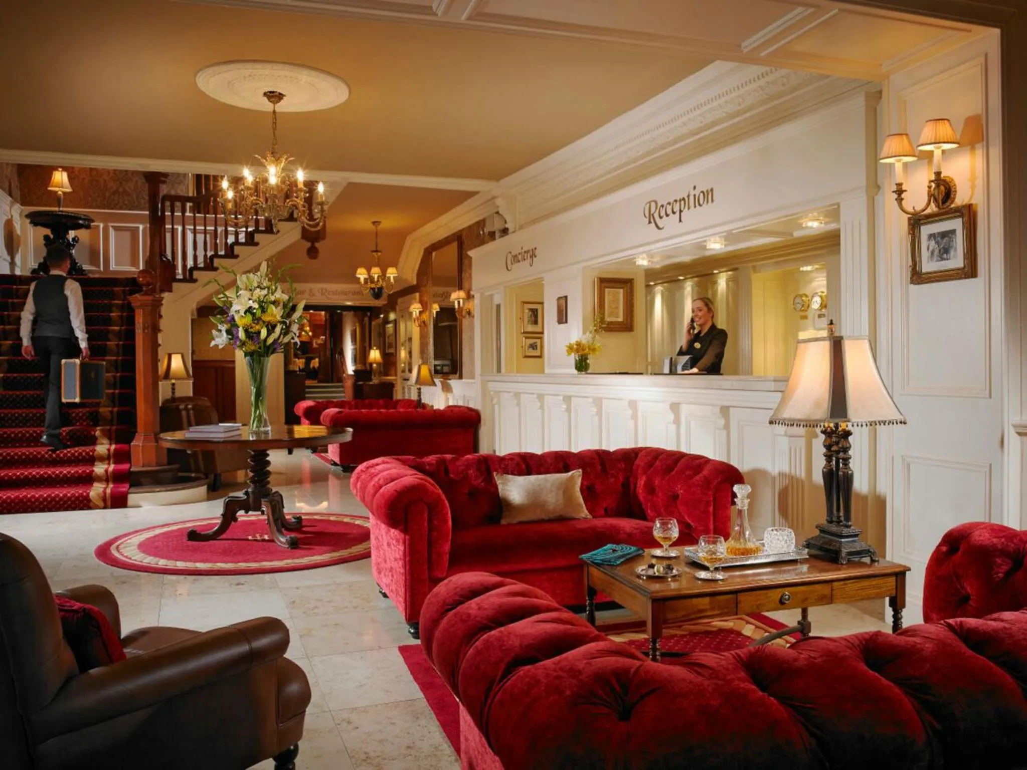 Lobby or reception in International Hotel Killarney