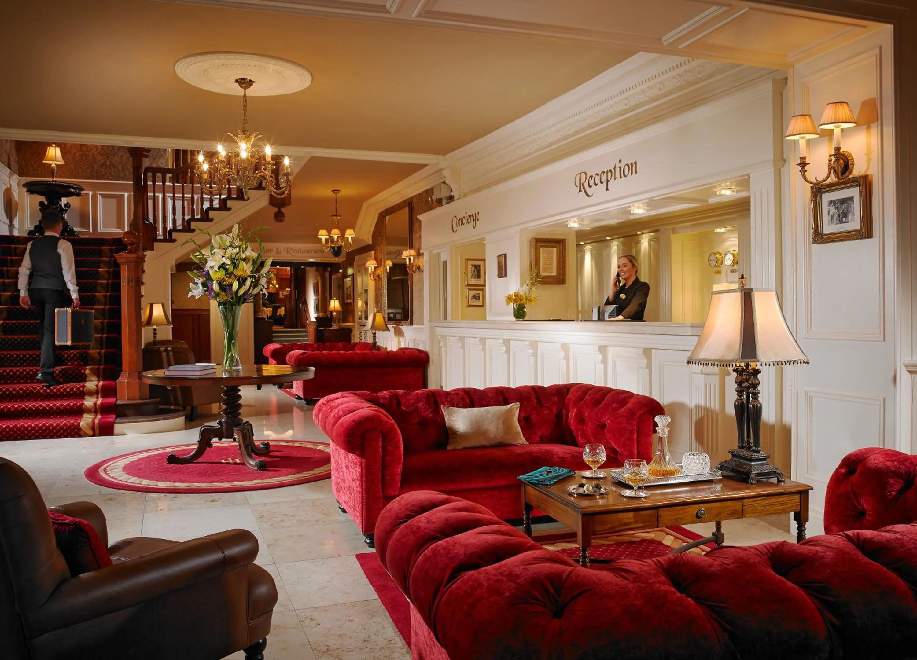 Lobby or reception in International Hotel Killarney