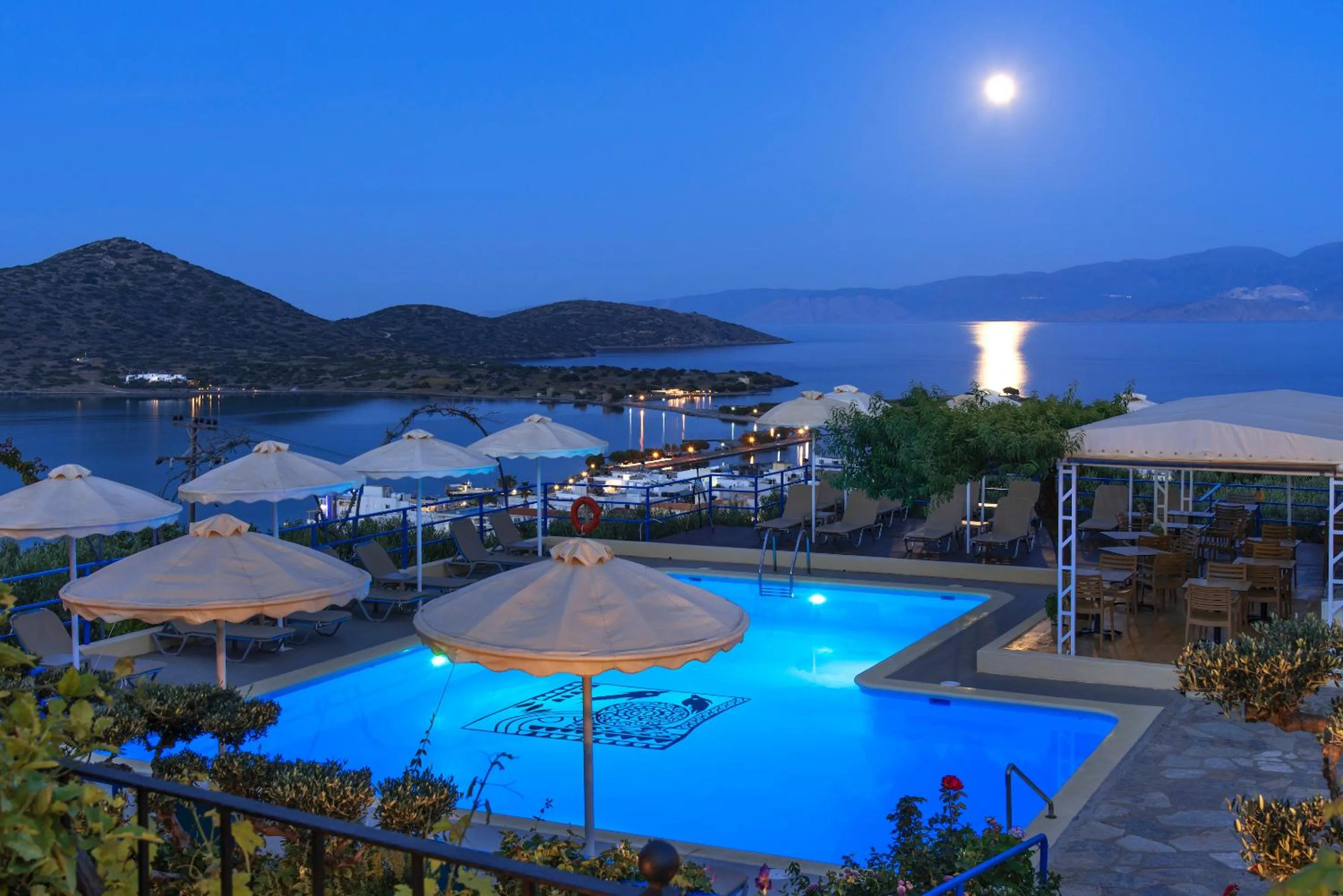 Pool view in Elounda Heights (Adults Only)
