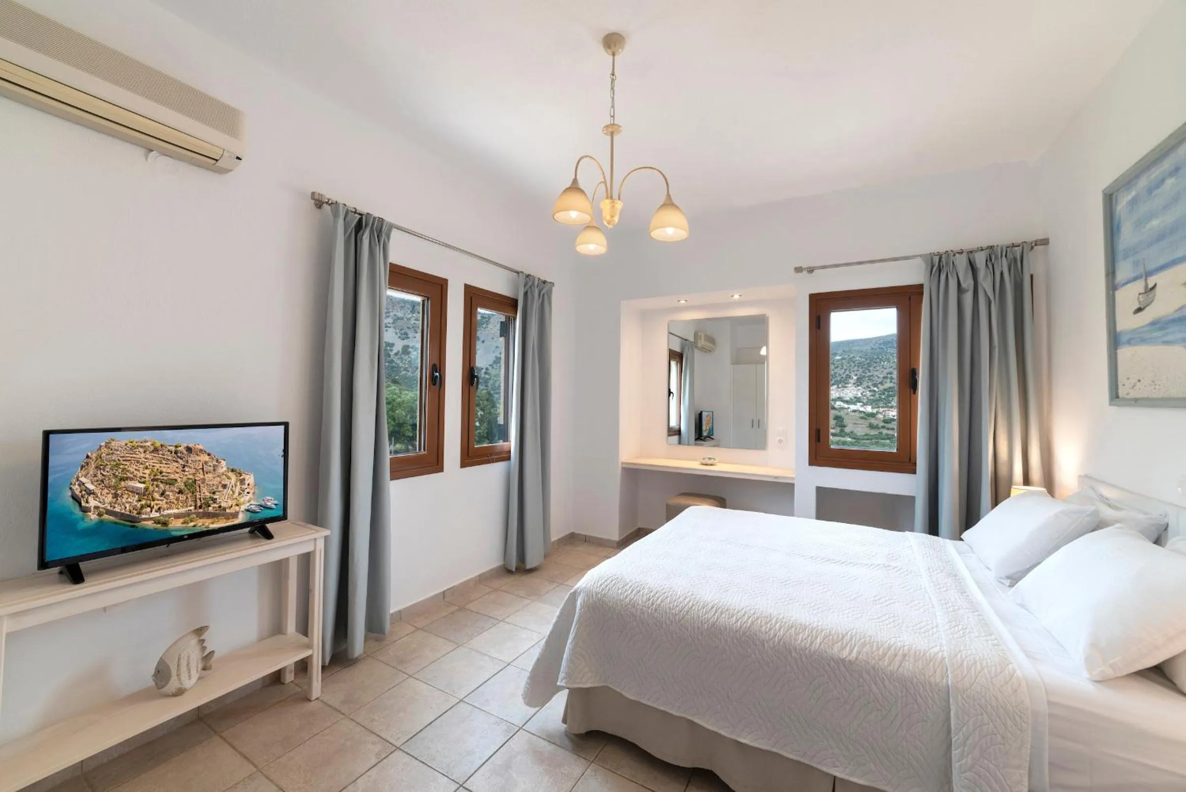 Bedroom, Bed in Elounda Heights (Adults Only)