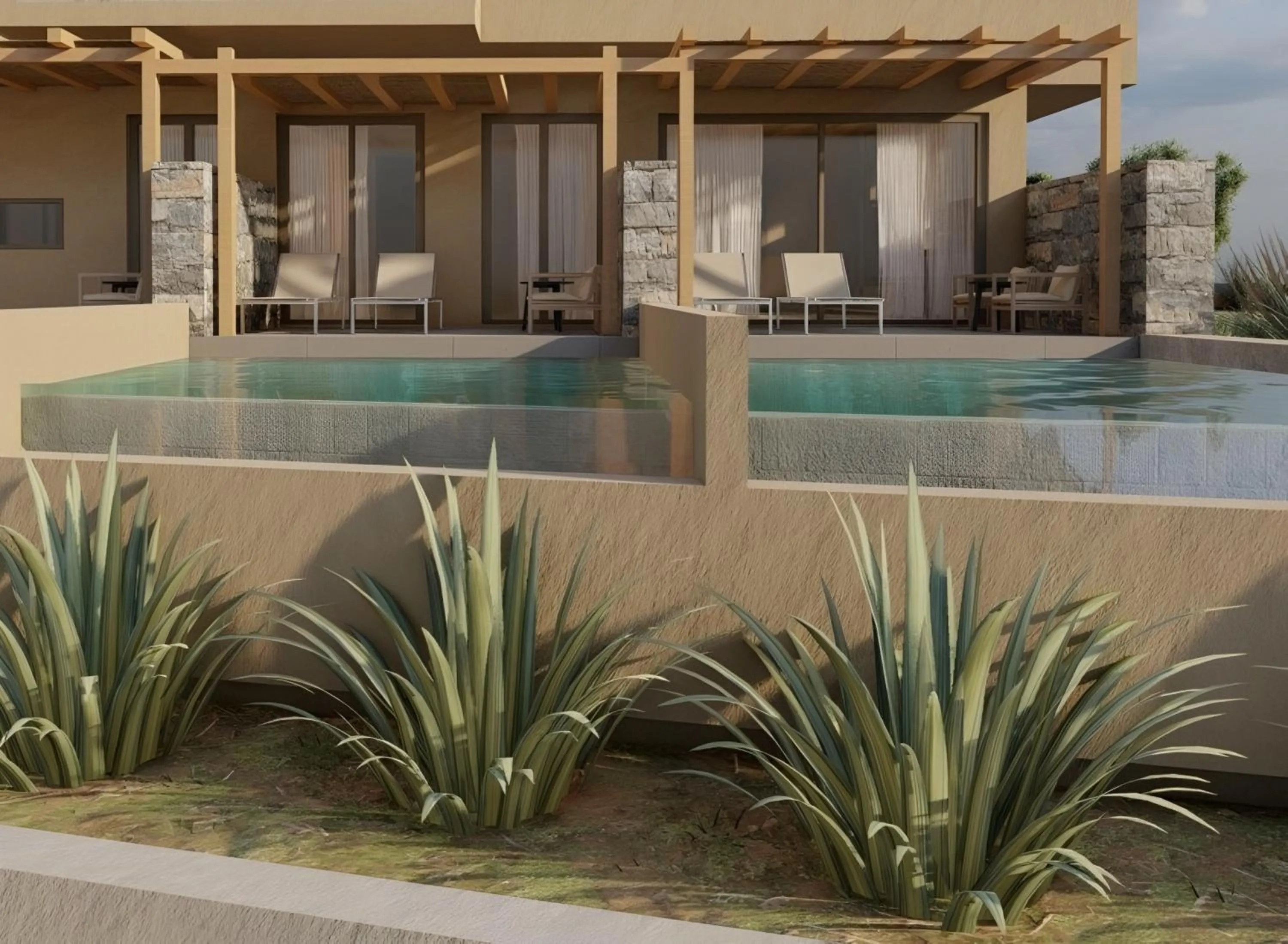 Swimming pool in Elounda Heights (Adults Only)