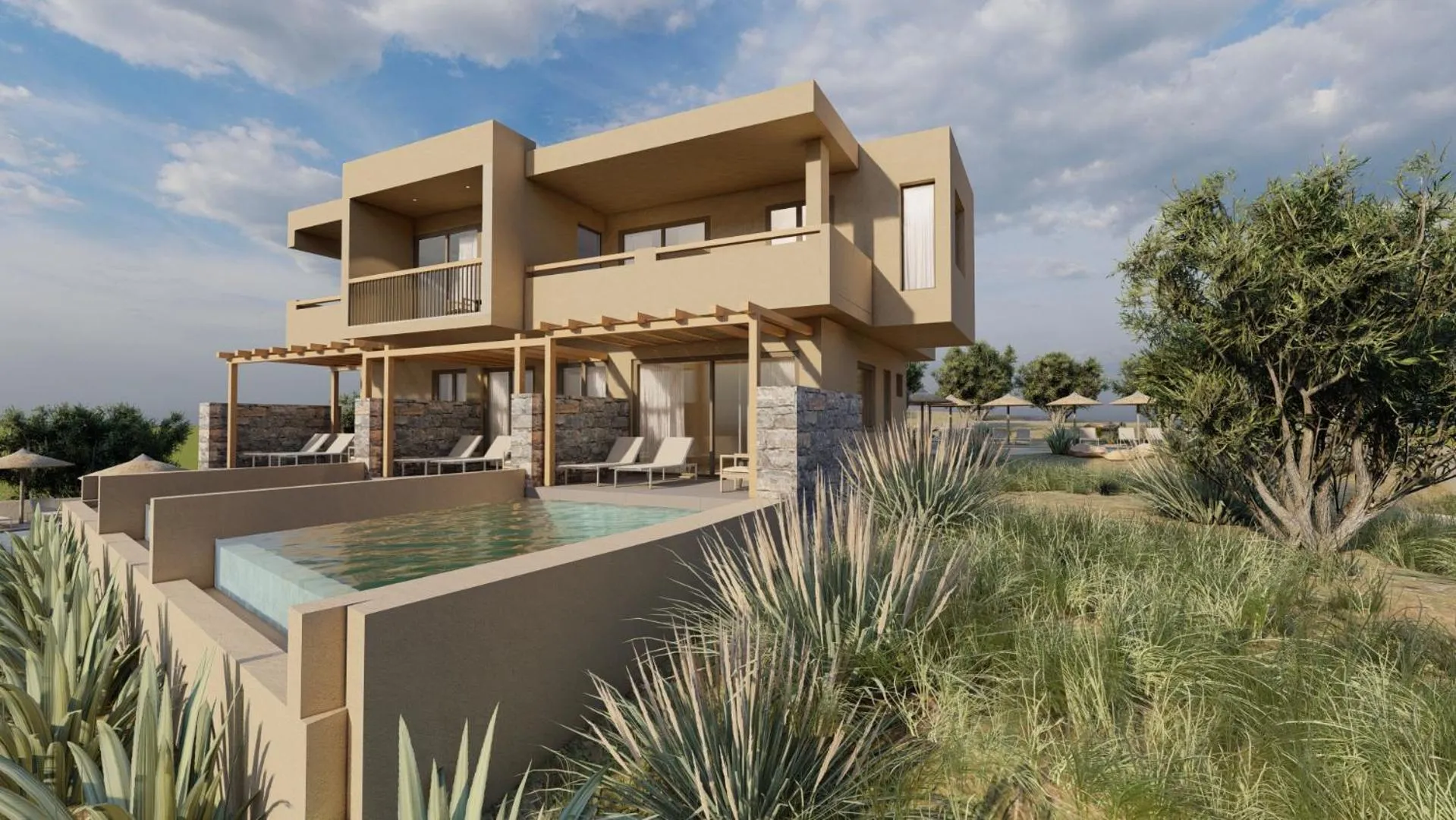 Swimming pool in Elounda Heights (Adults Only)