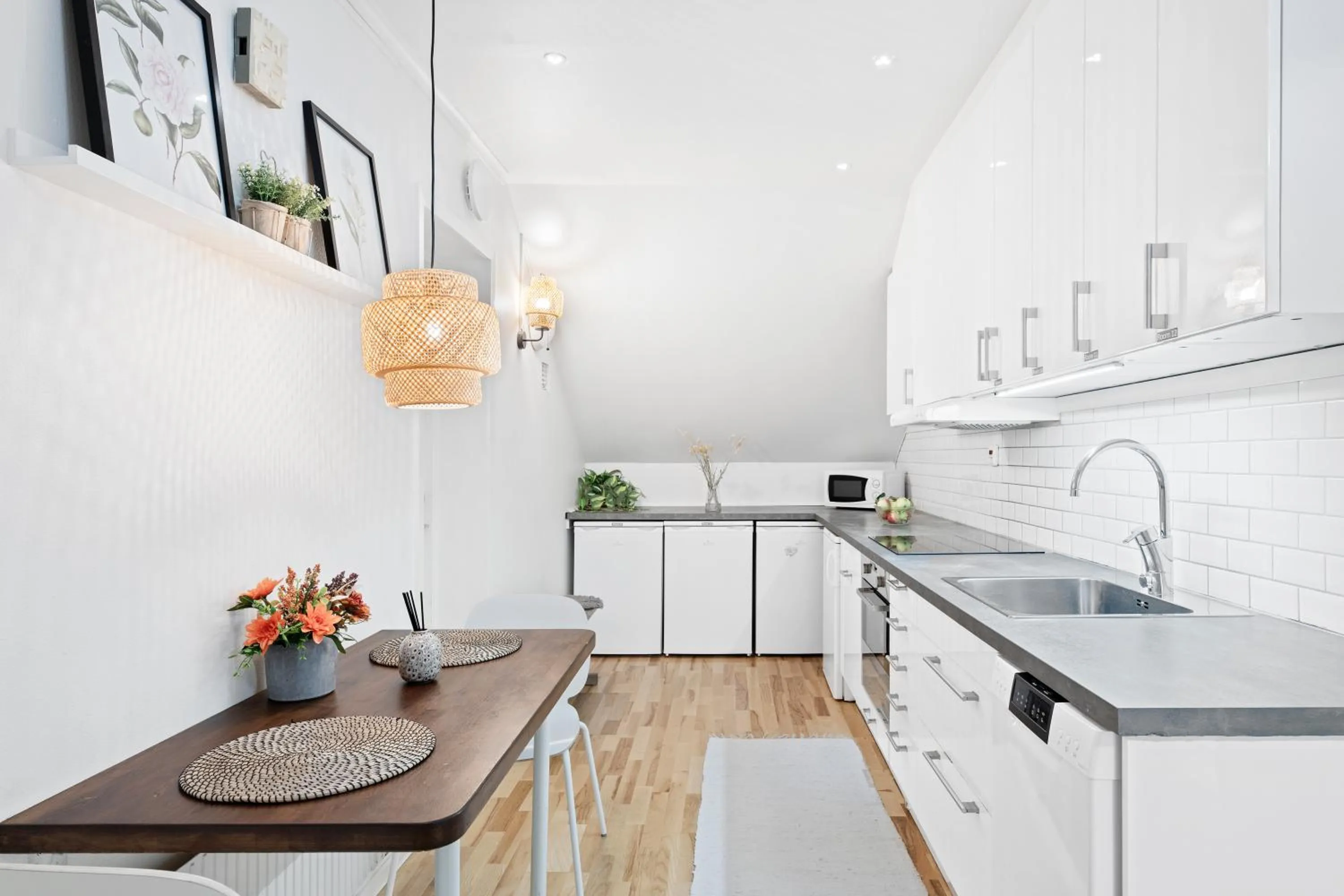 Dining area in Uppsala Lägenhetshotell