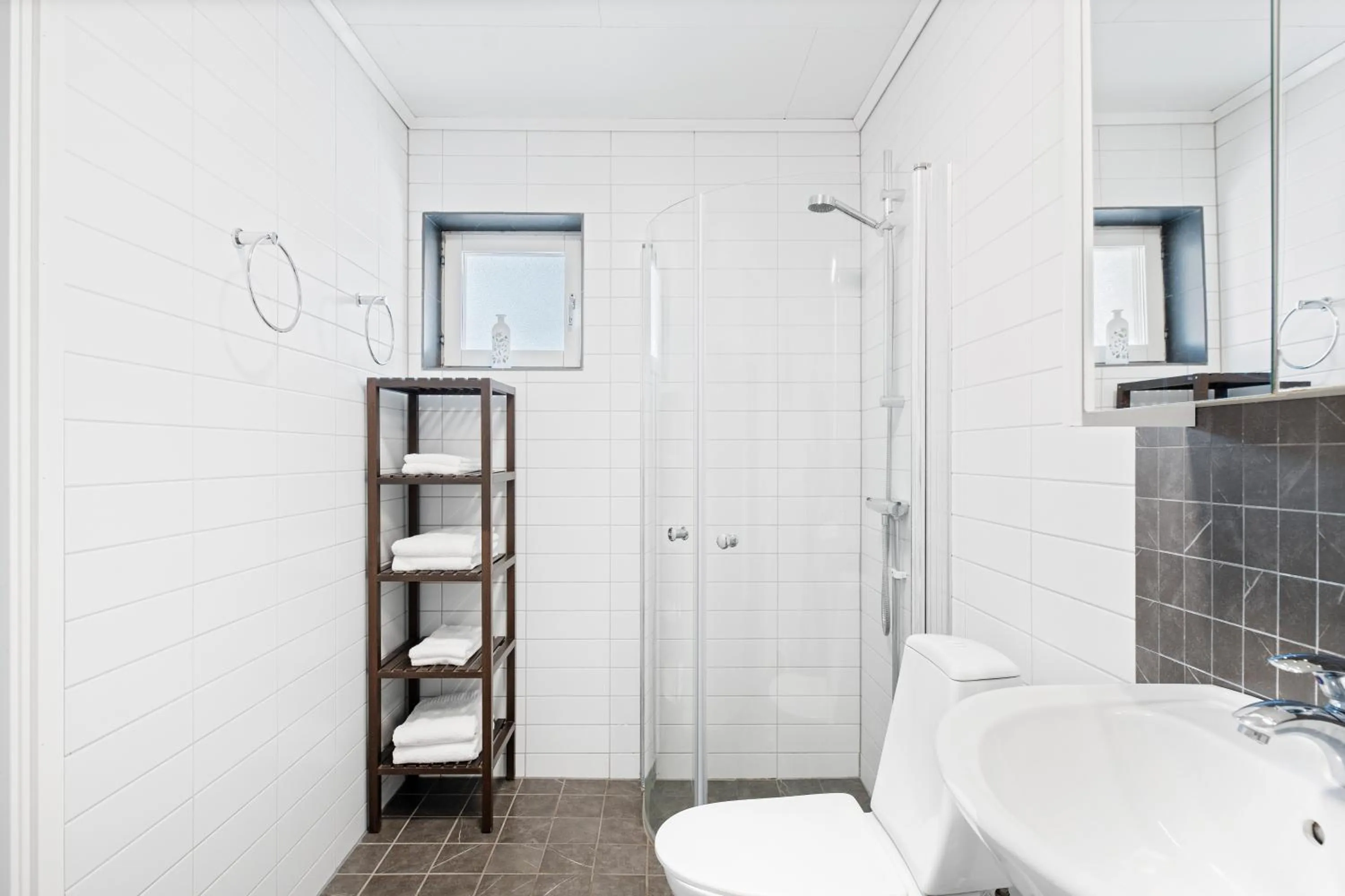 Bathroom in Uppsala Lägenhetshotell