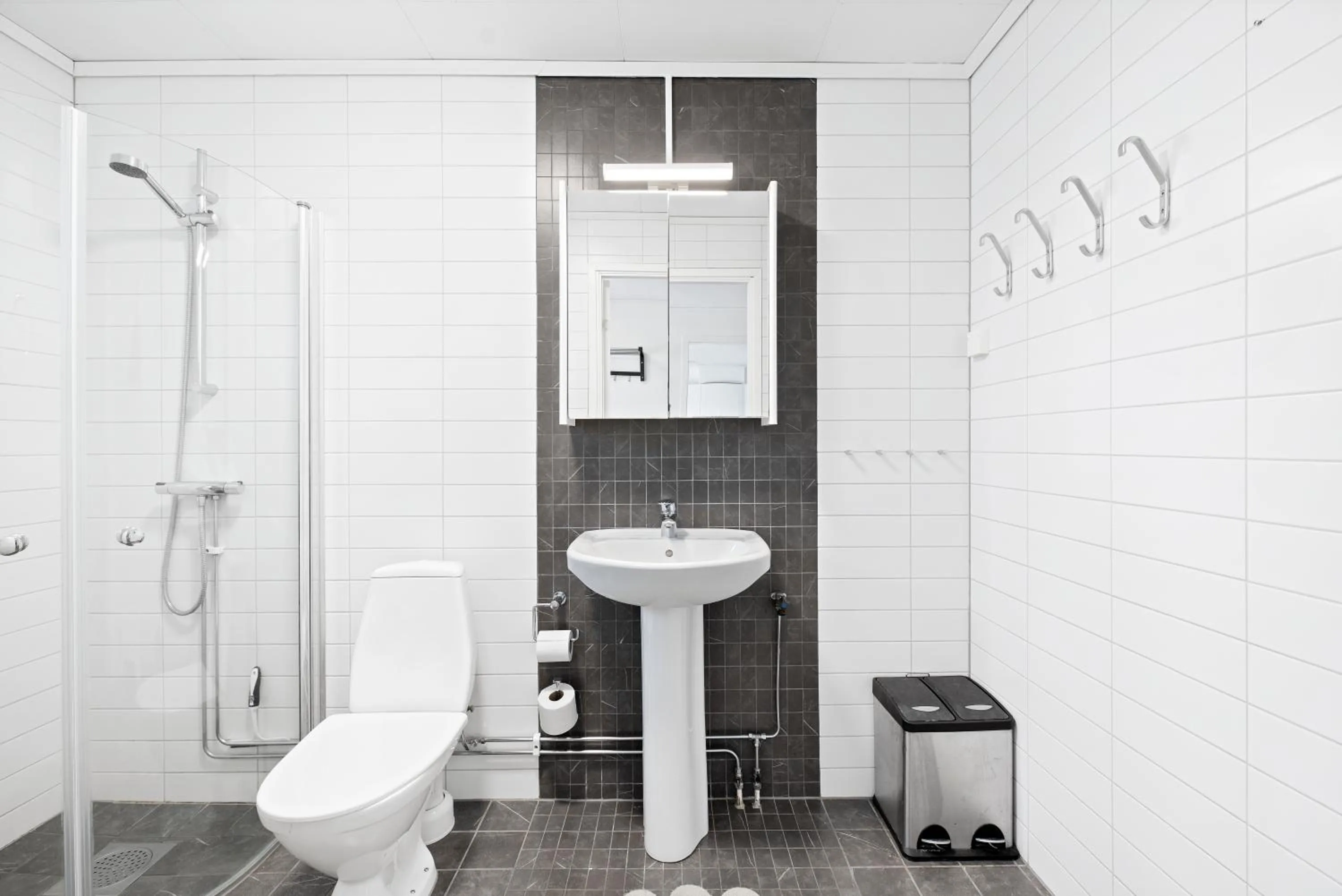 Shower in Uppsala Lägenhetshotell