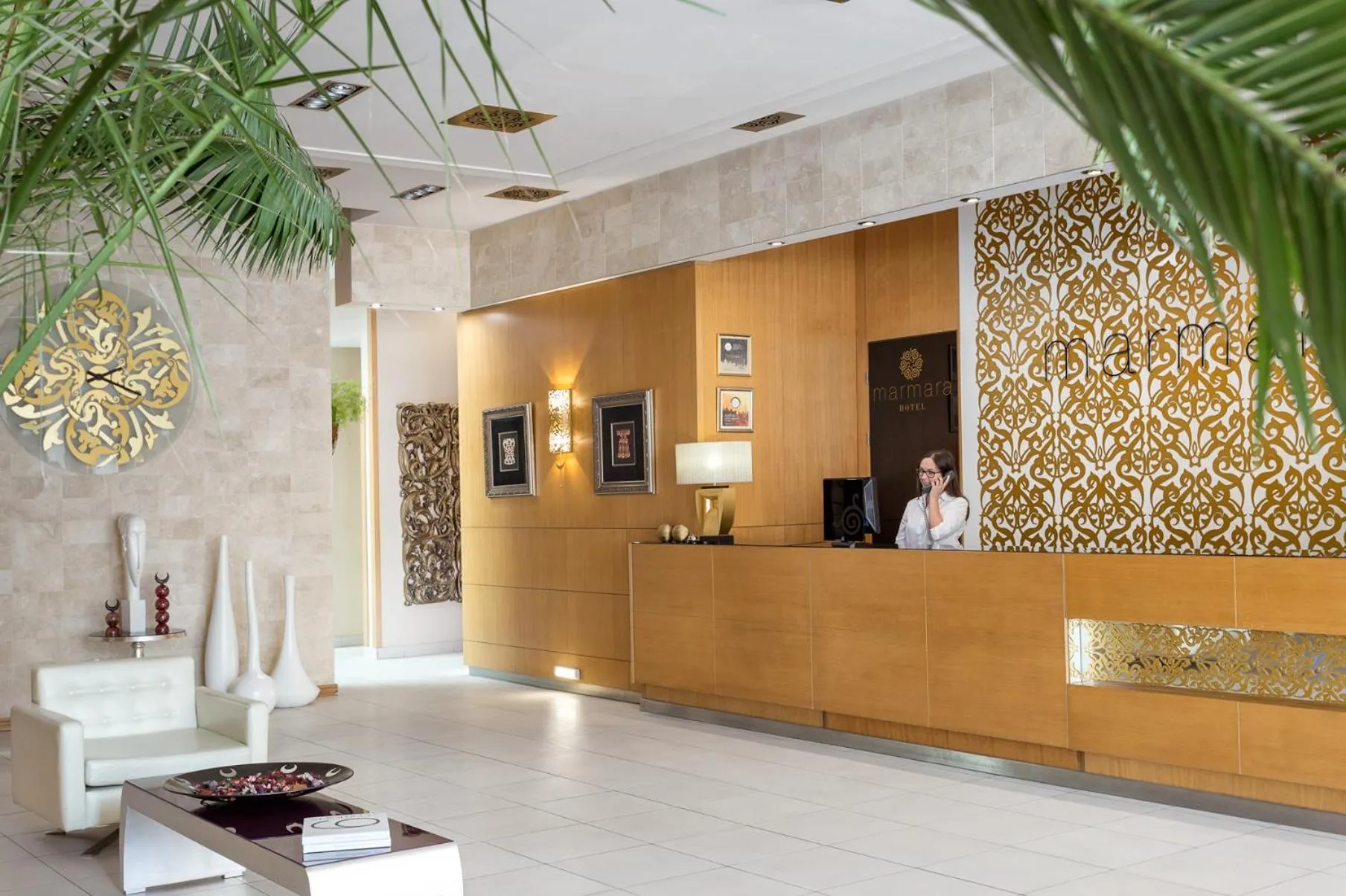 Lobby or reception in Marmara Hotel Budapest