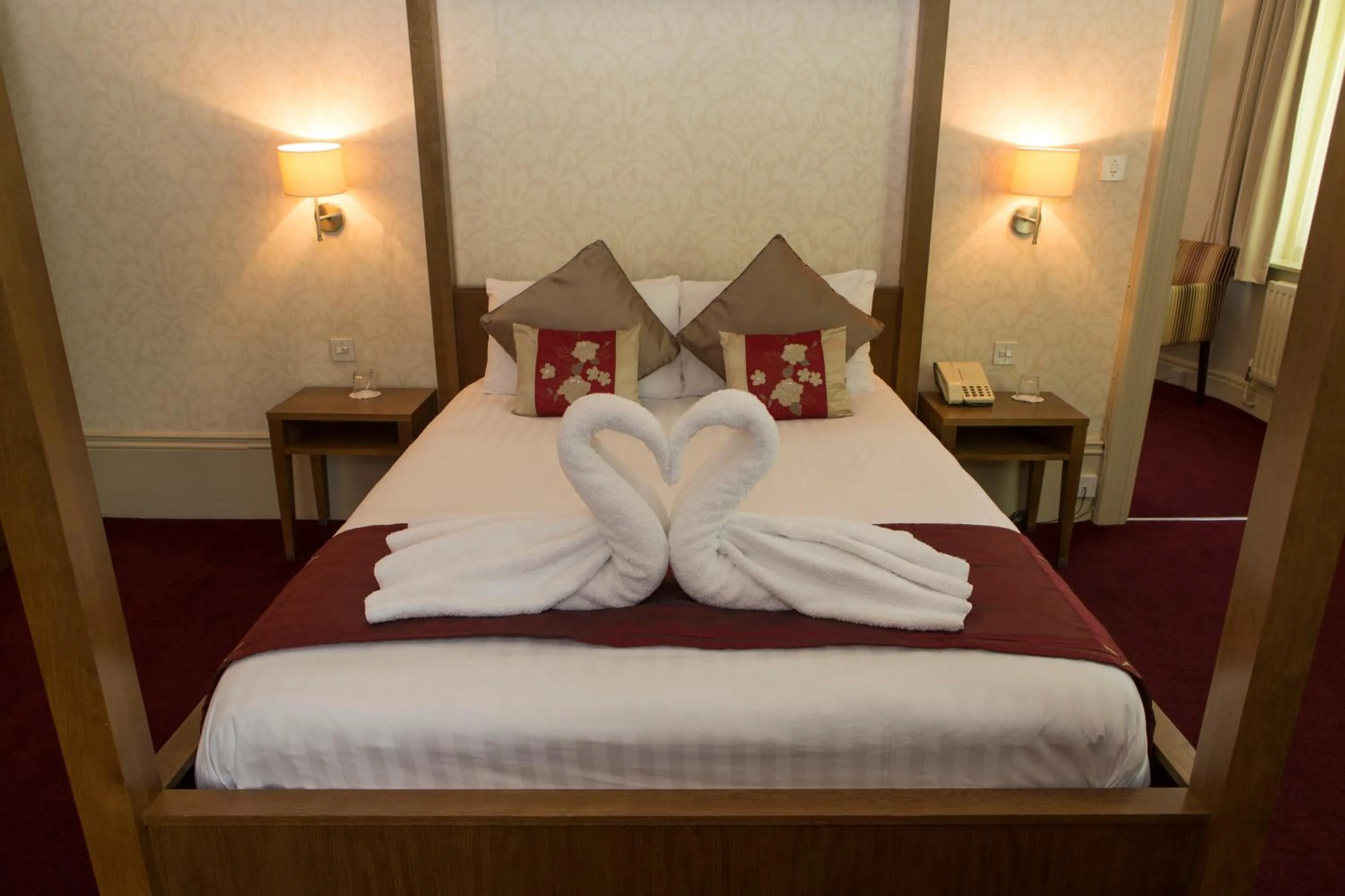 Bed in The Crown Hotel