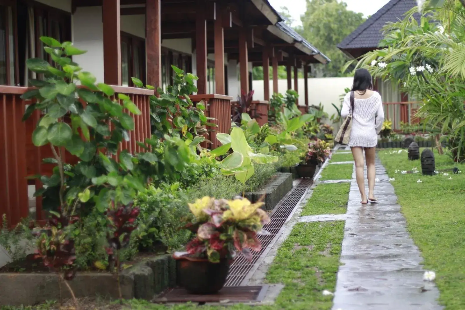 Garden view in Samata Village Gili Air Garden view in Samata Village Gili Air